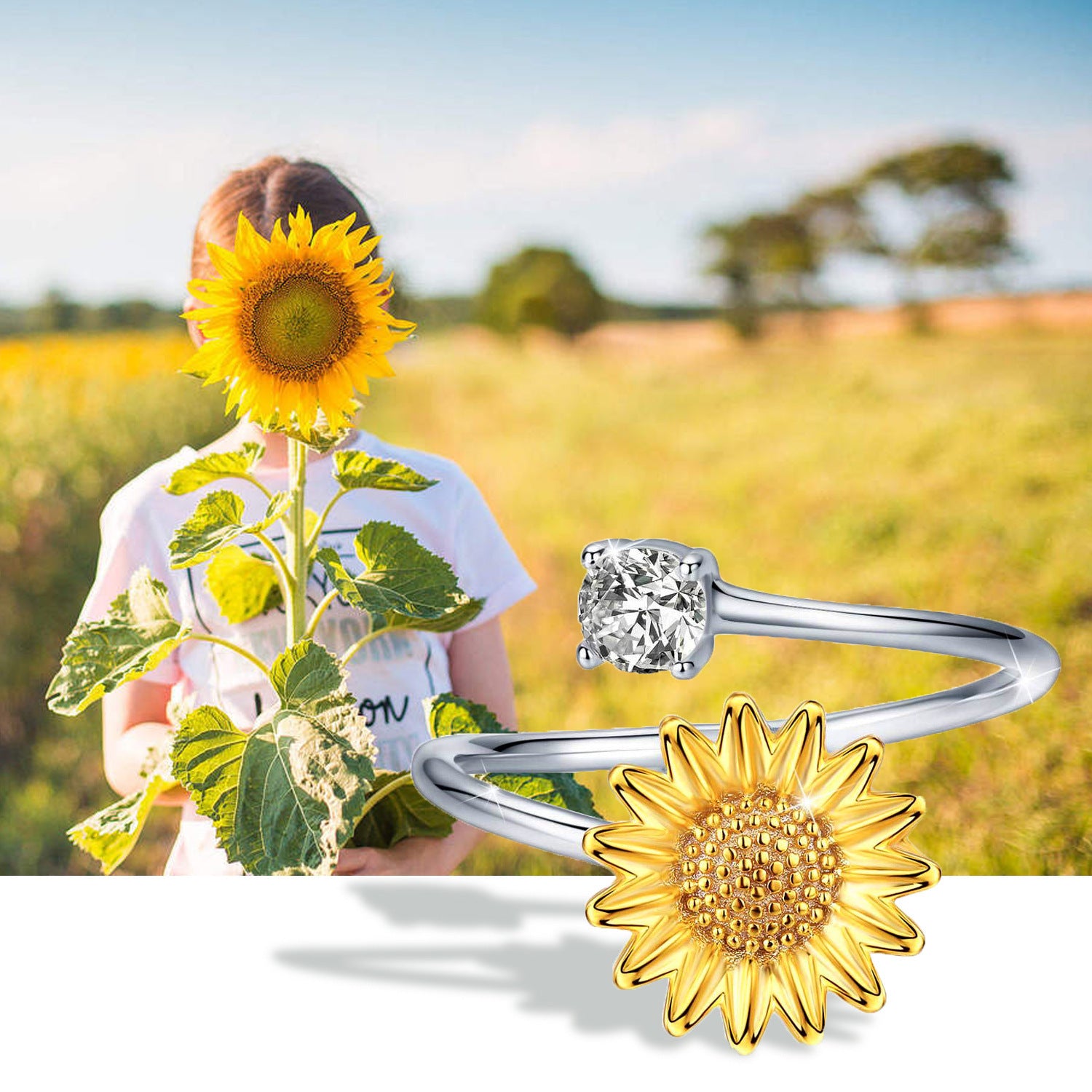 Blooming Sunflower Ring