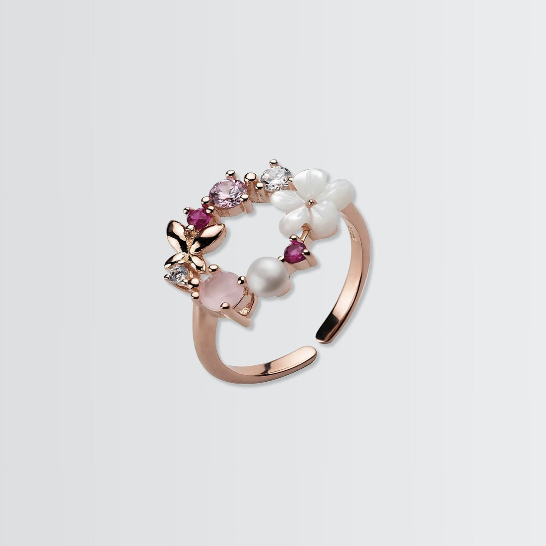 Bague guirlande ornée