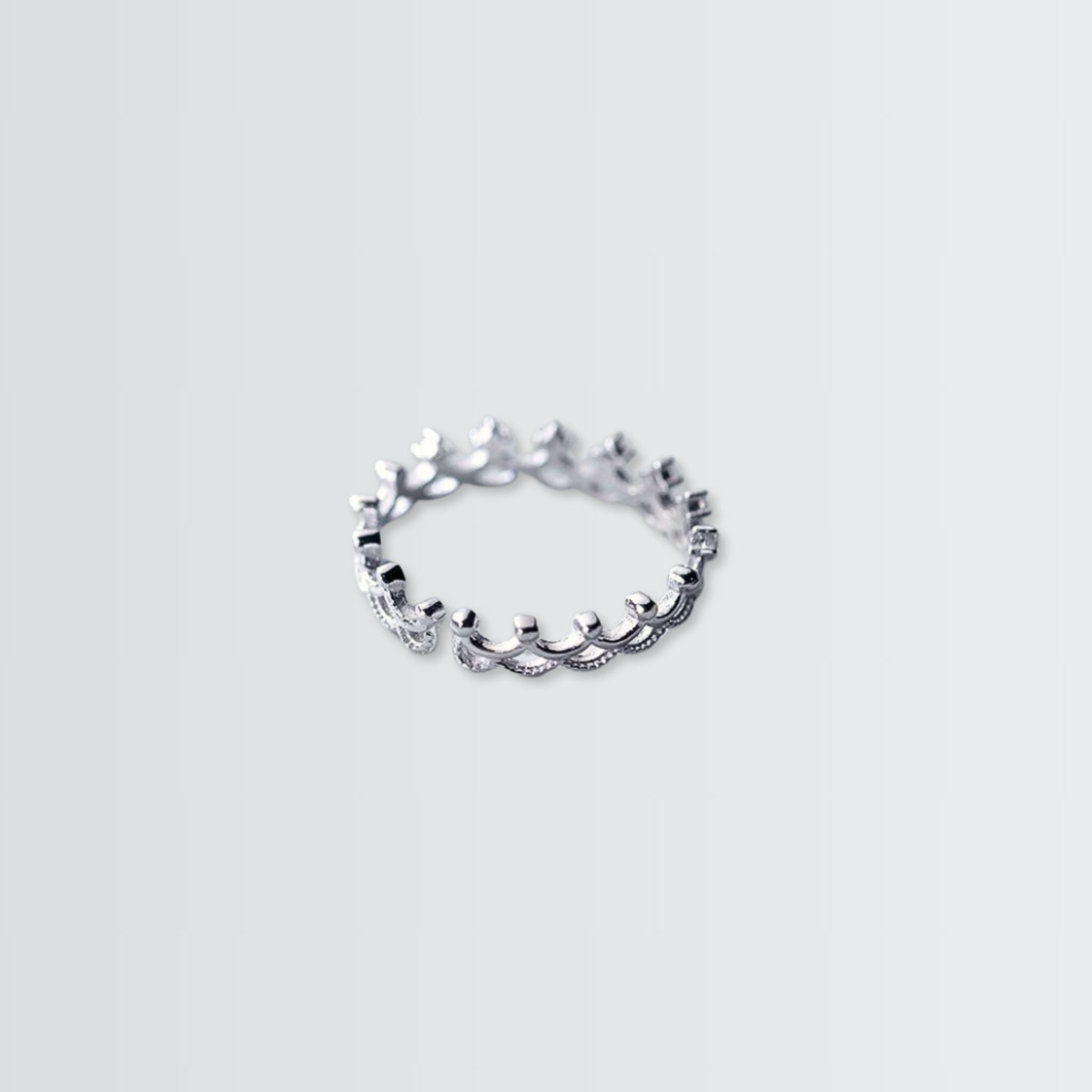 Bague diadème de princesse fée