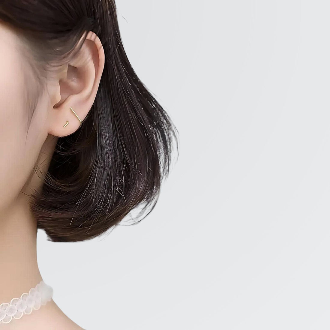 Pendientes con clip minimalistas Elite Illusion