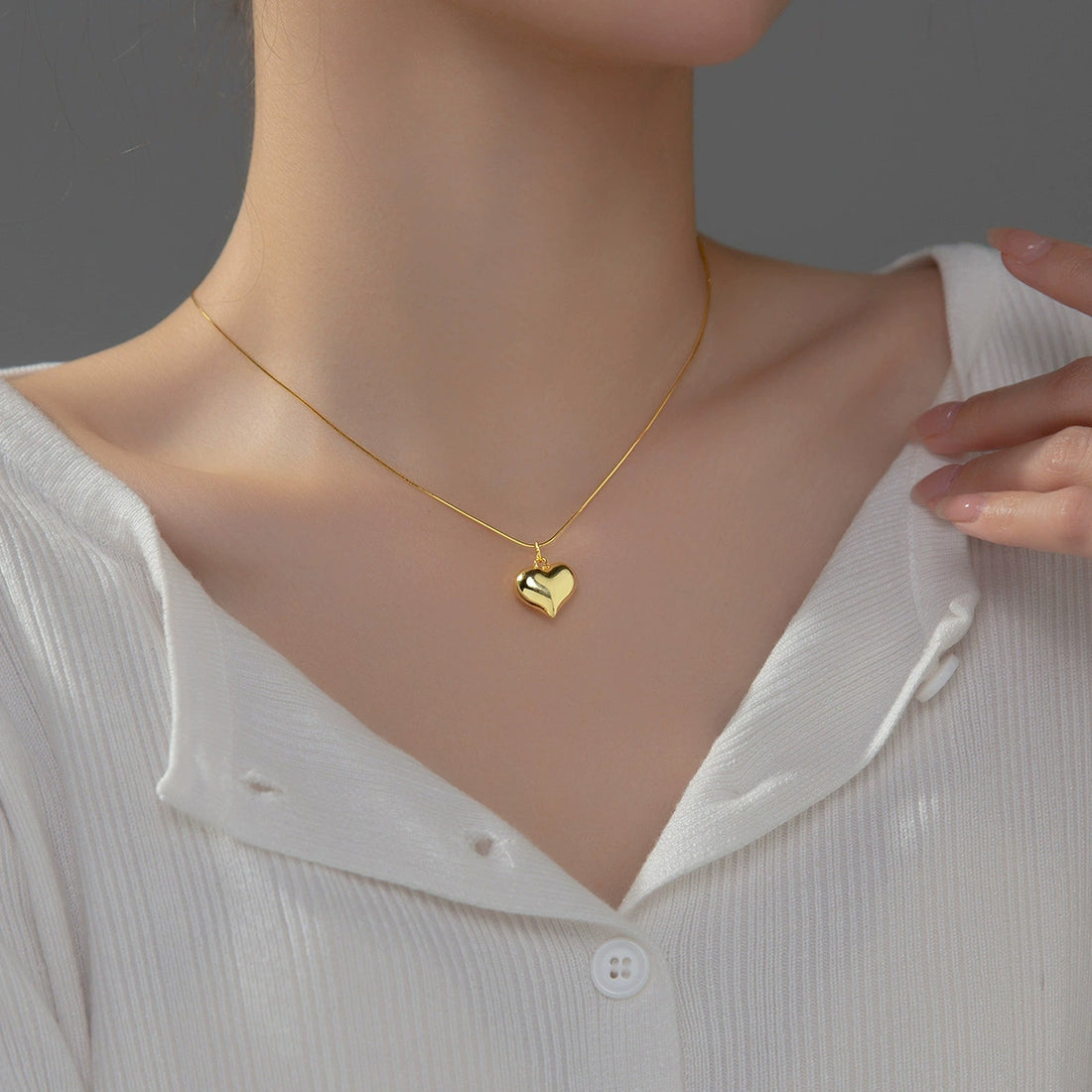 Too Bold To Break Heart Necklace