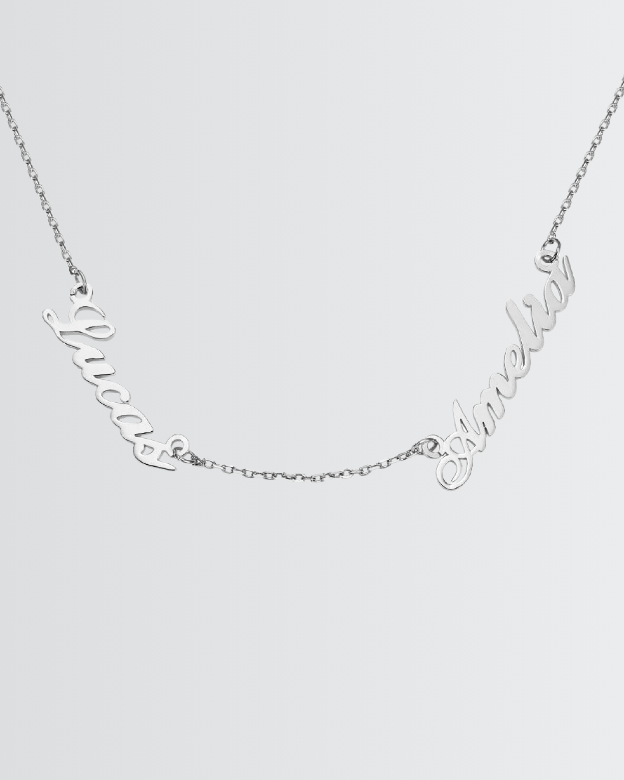 Collar personalizado con dos nombres