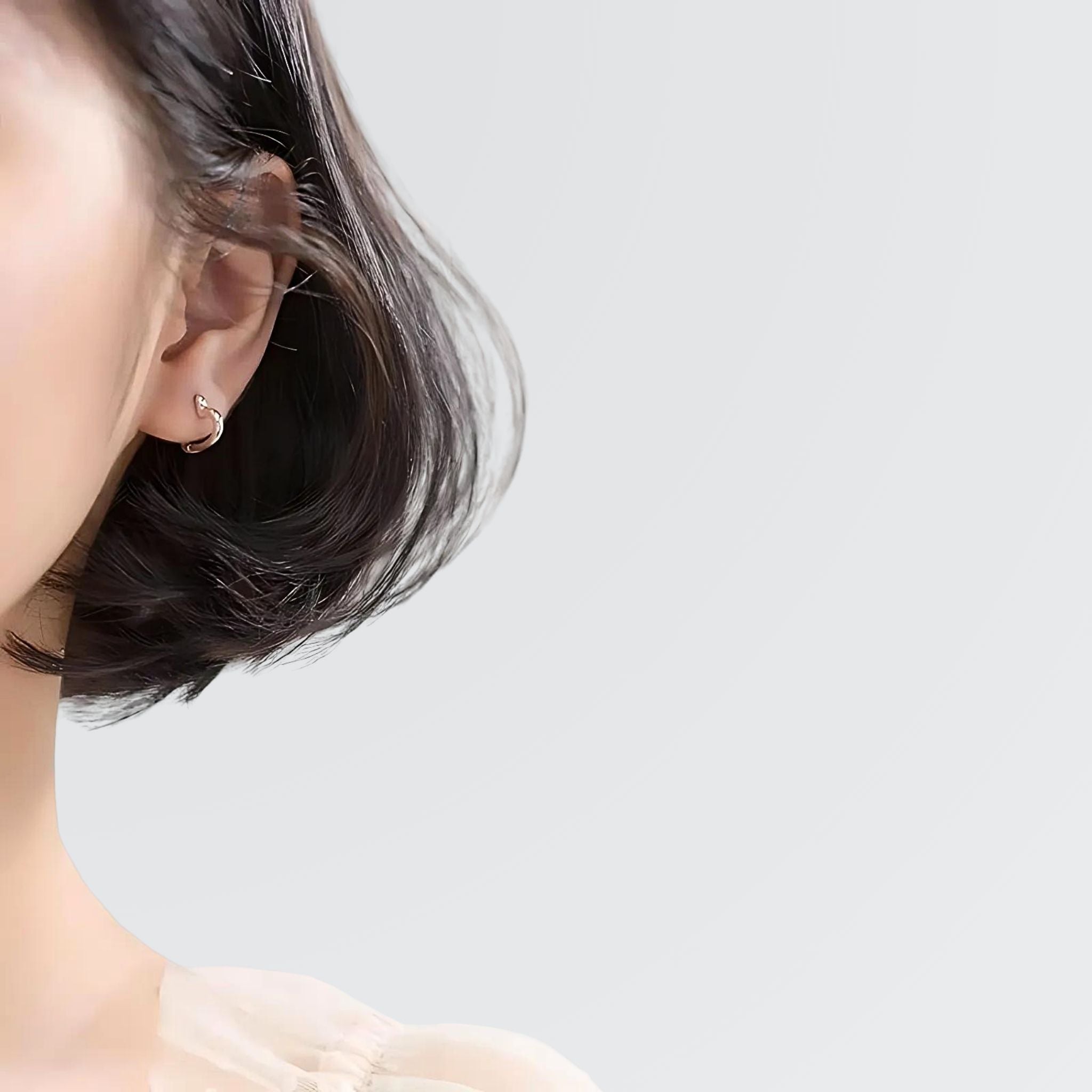 Mini créoles en forme de coeurs adorables