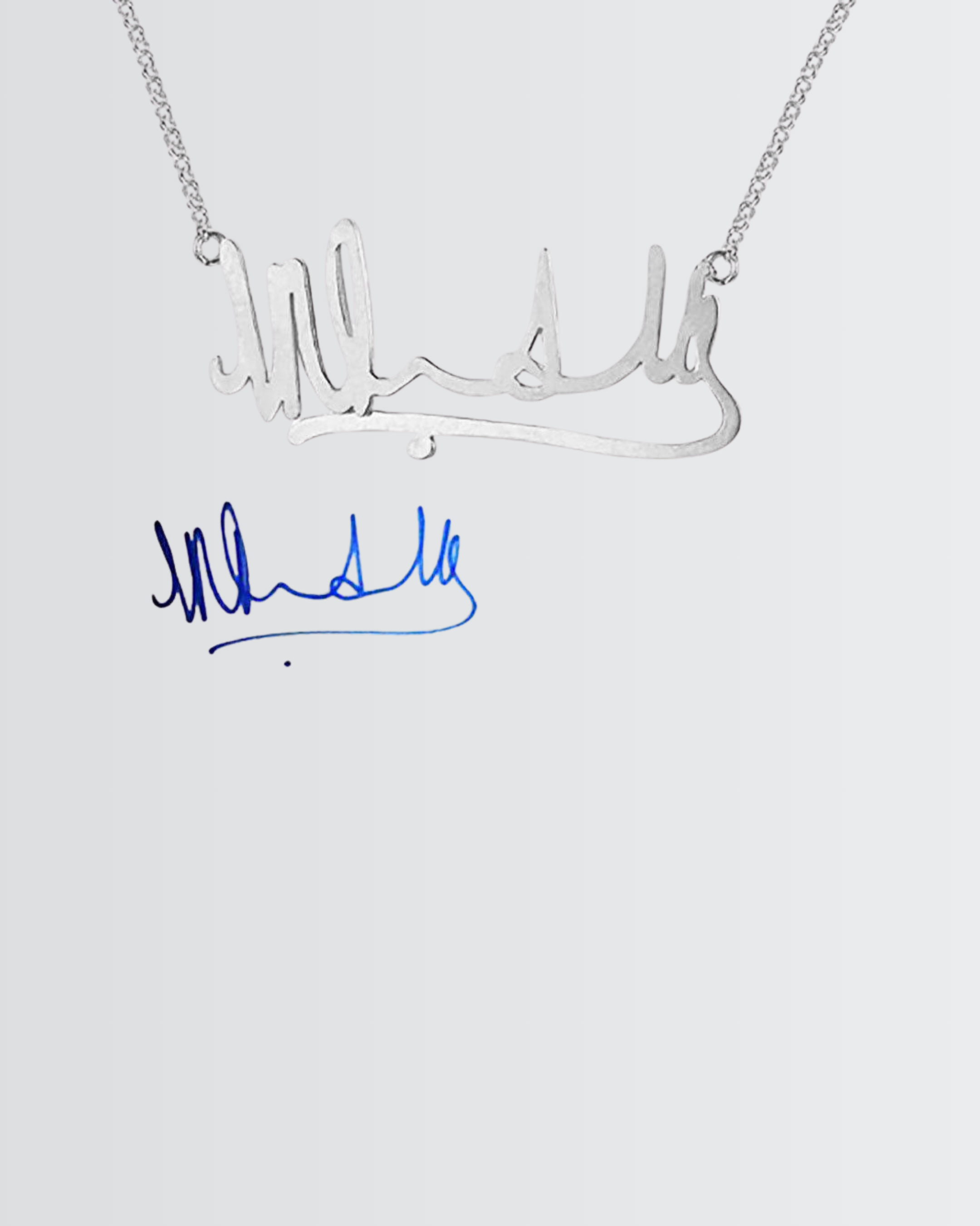 Personalize Your Handwritten Signature Necklace