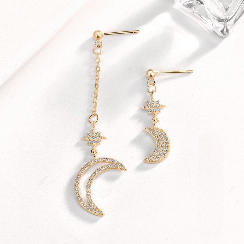 Cosmic Curve Elegant Earrings