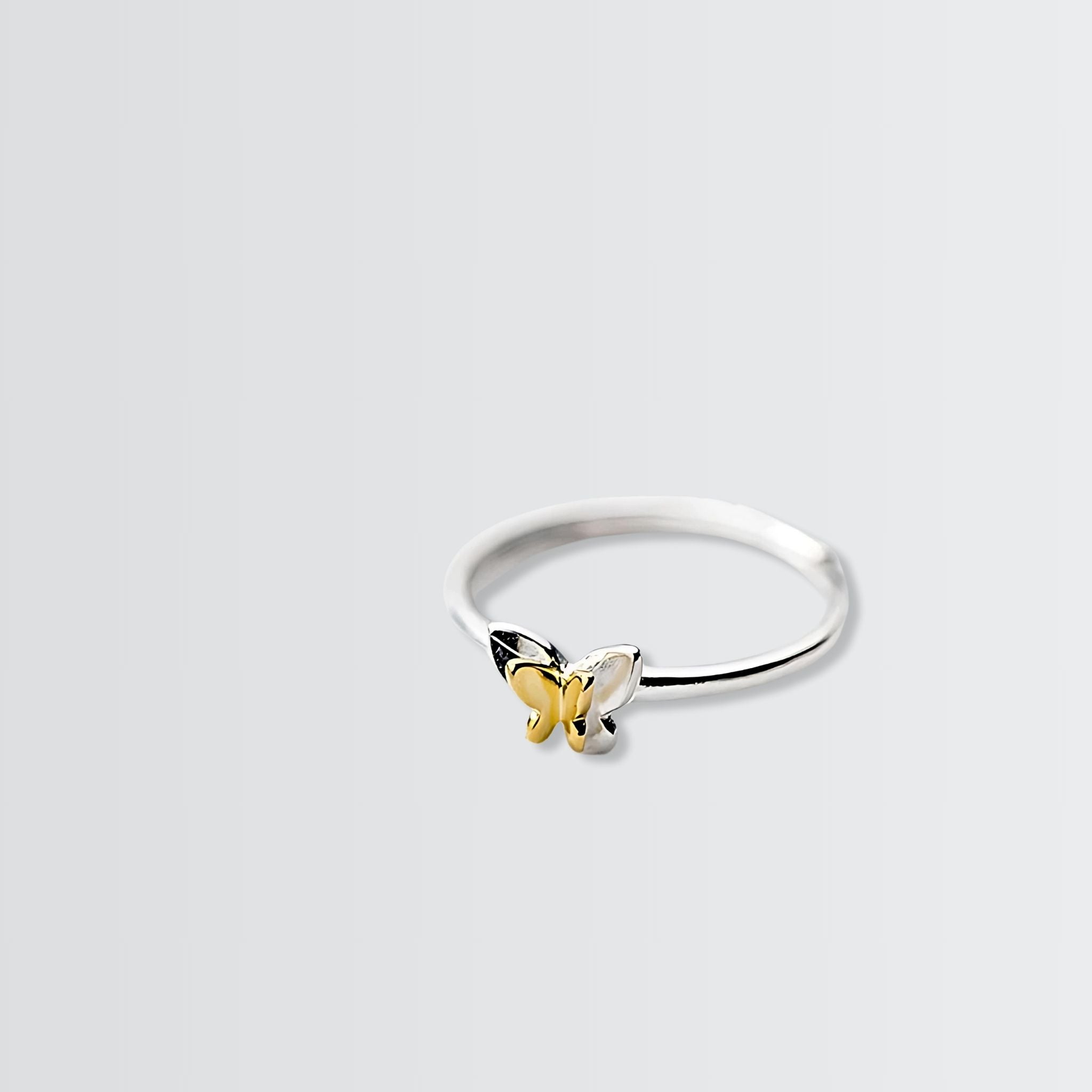 Bague papillon minimaliste