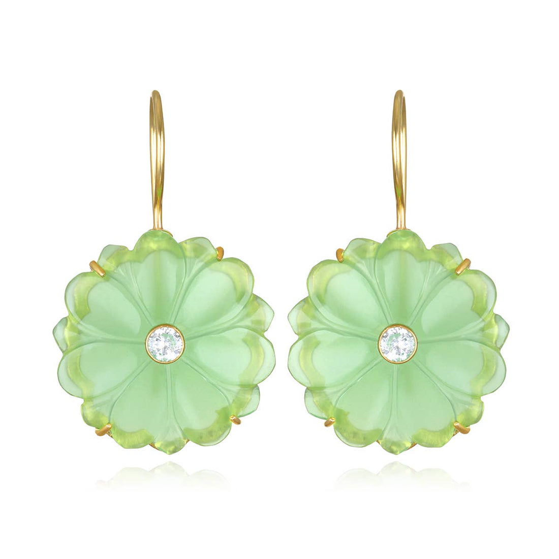 Simplest Bloom Ever Kiwi Earrings