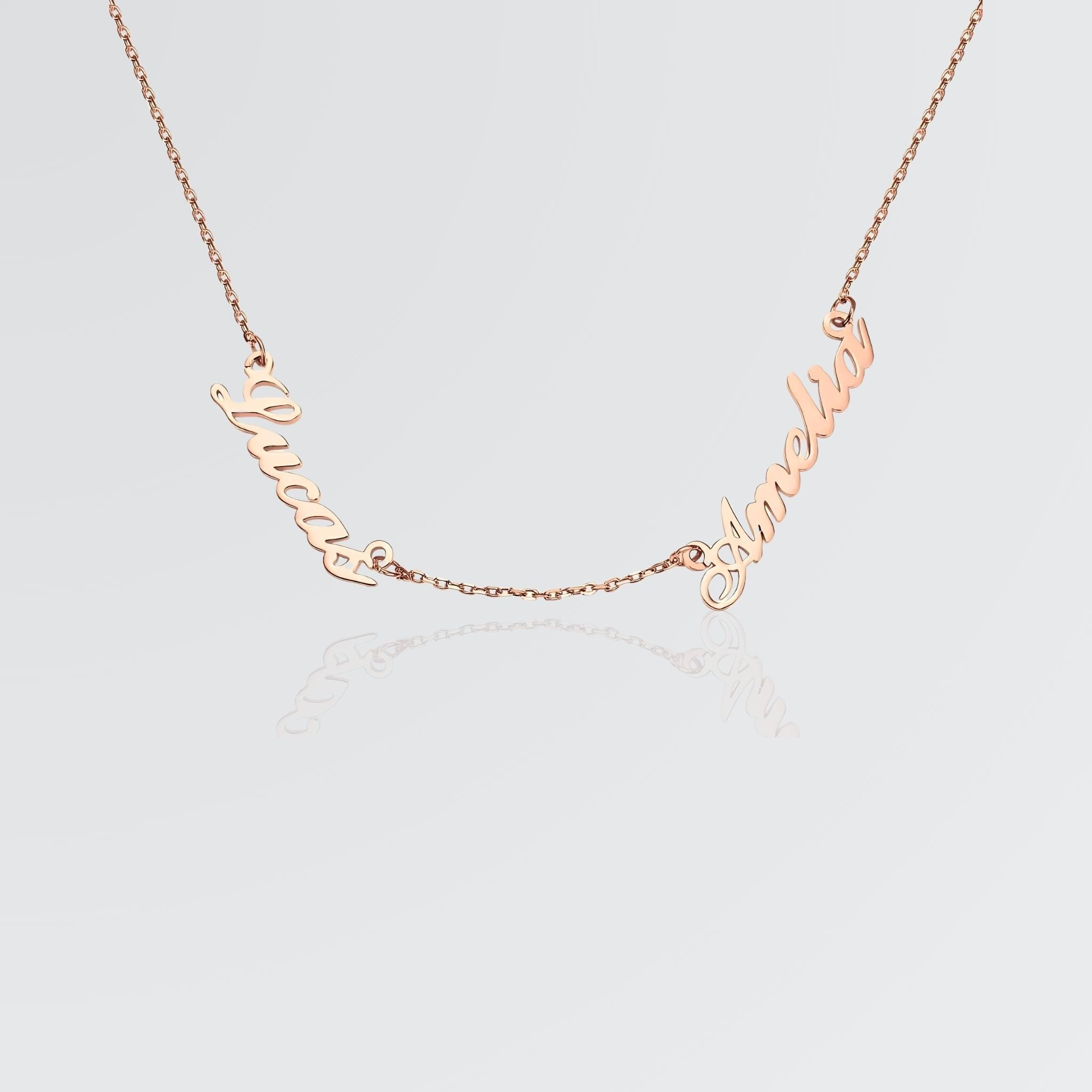 Collier à personnaliser avec deux noms