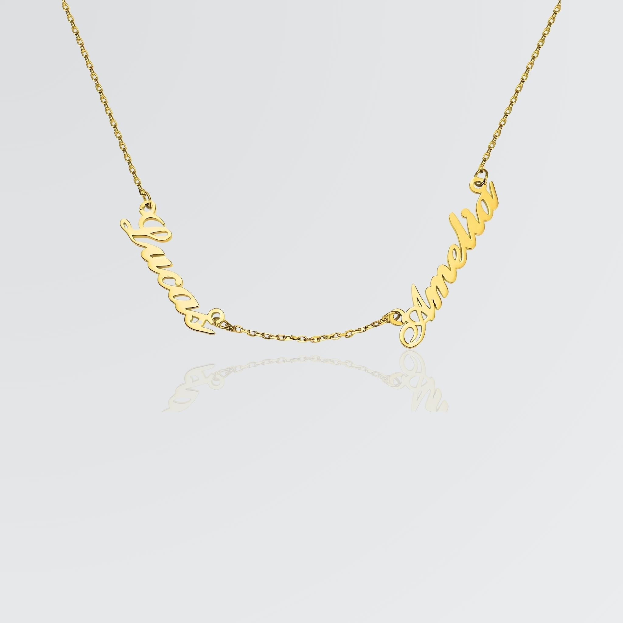 Collier à personnaliser avec deux noms