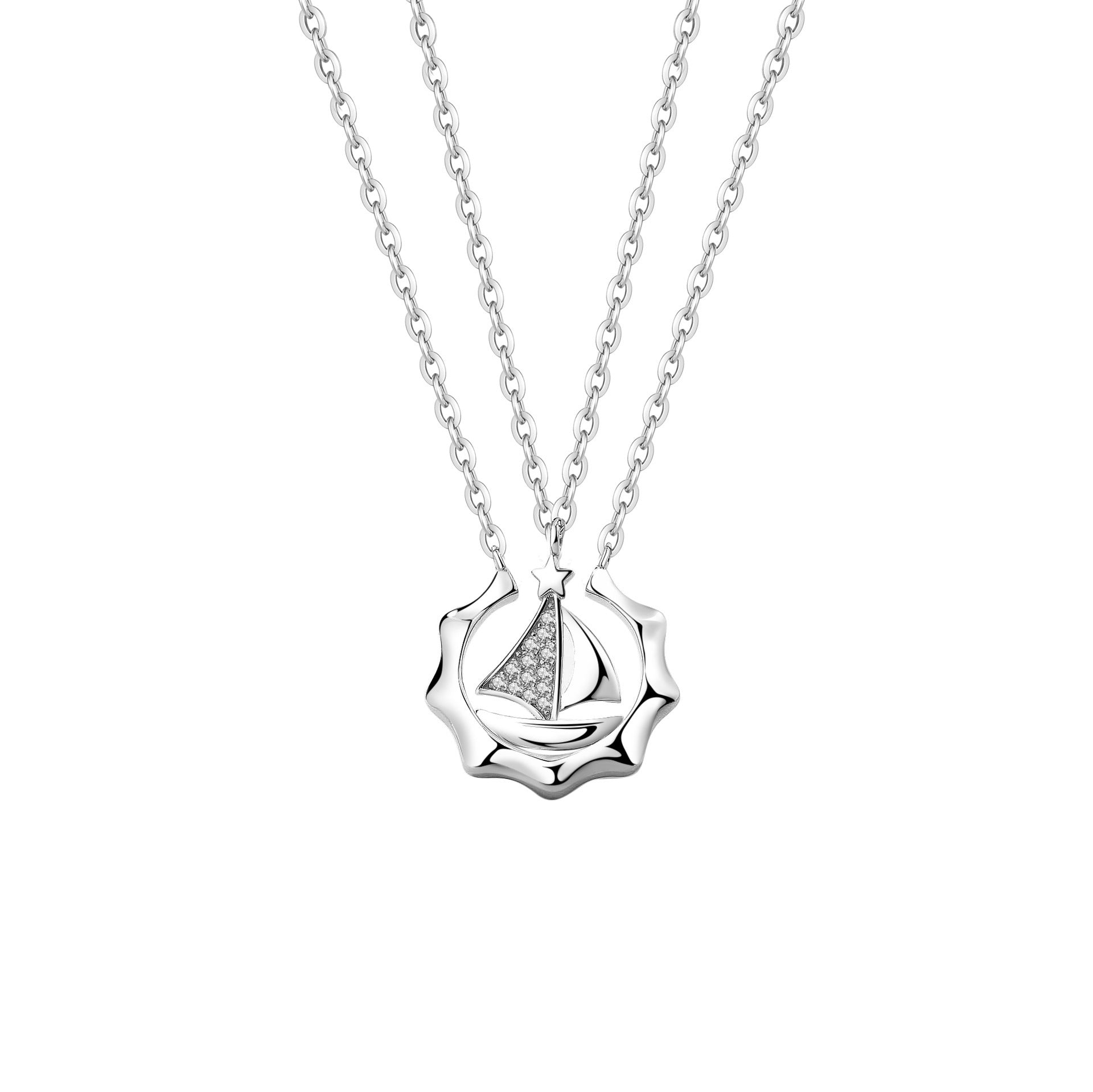 Drift Into Forever Couple Necklace