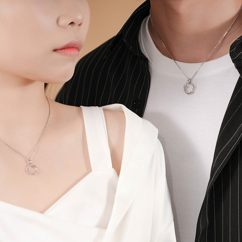 Tangled In Love Forever Couple Necklace