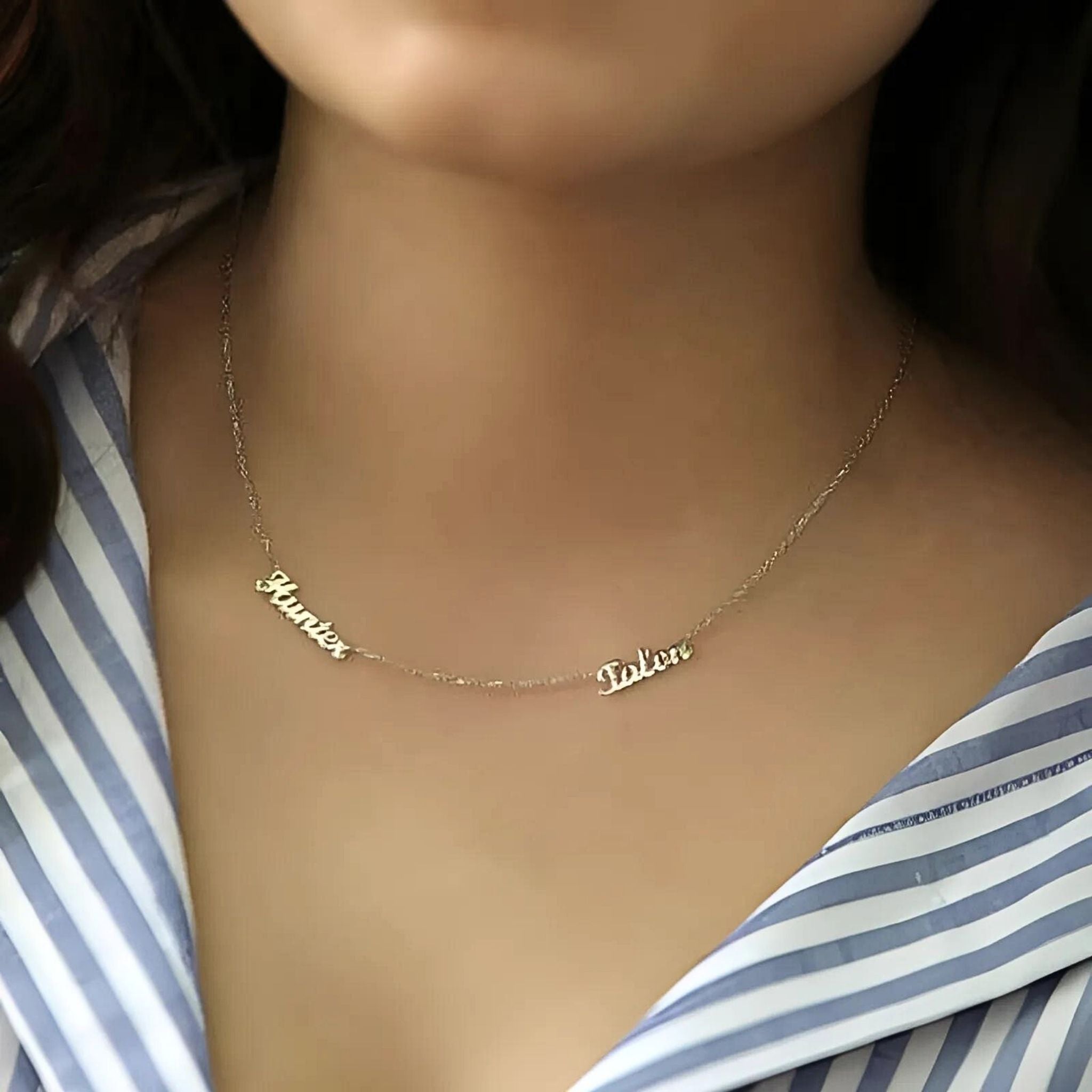 Collier à personnaliser avec deux noms