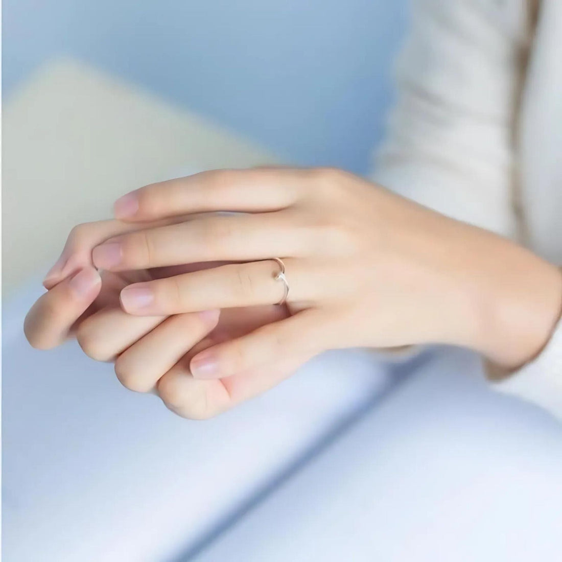 Bague solitaire séduisante