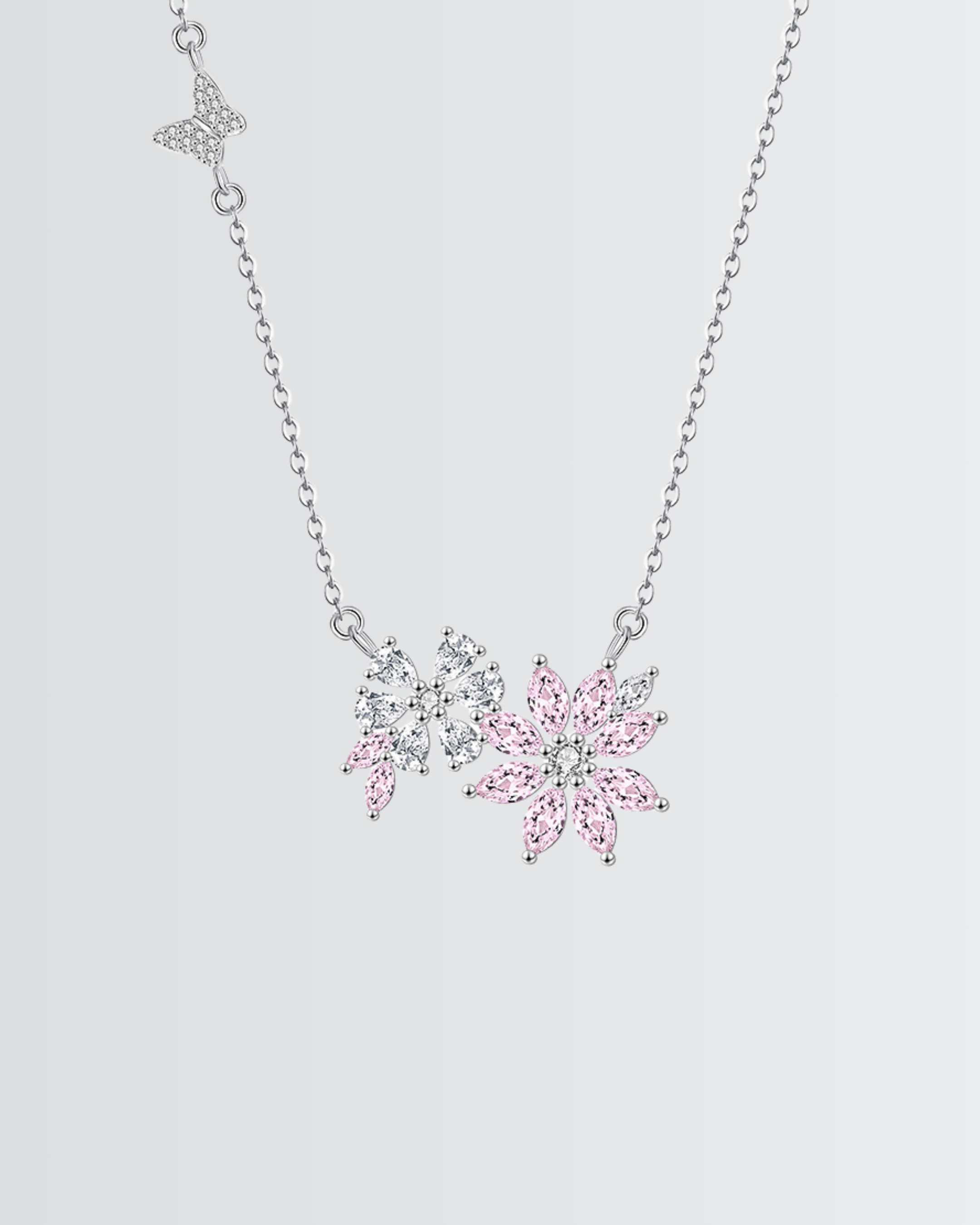 Floral elegance Bling Necklace