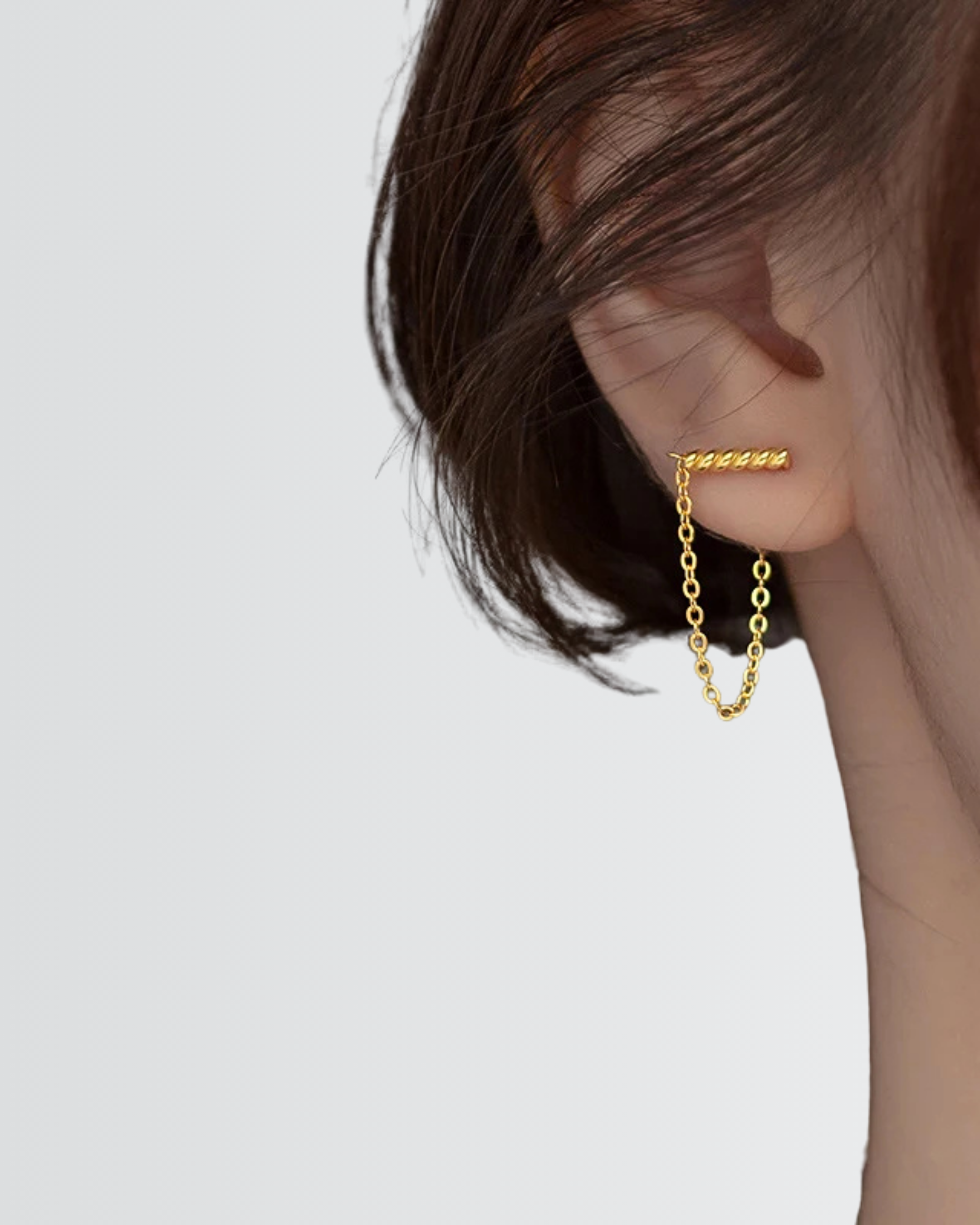 Twisted Spark Chain Earrings