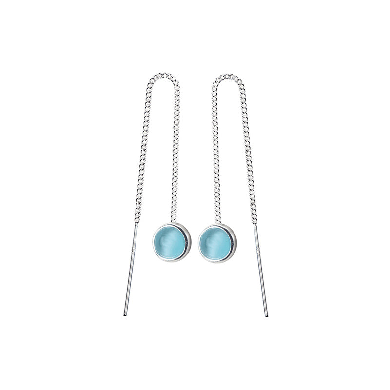 Gleam Drops Chain Earrings