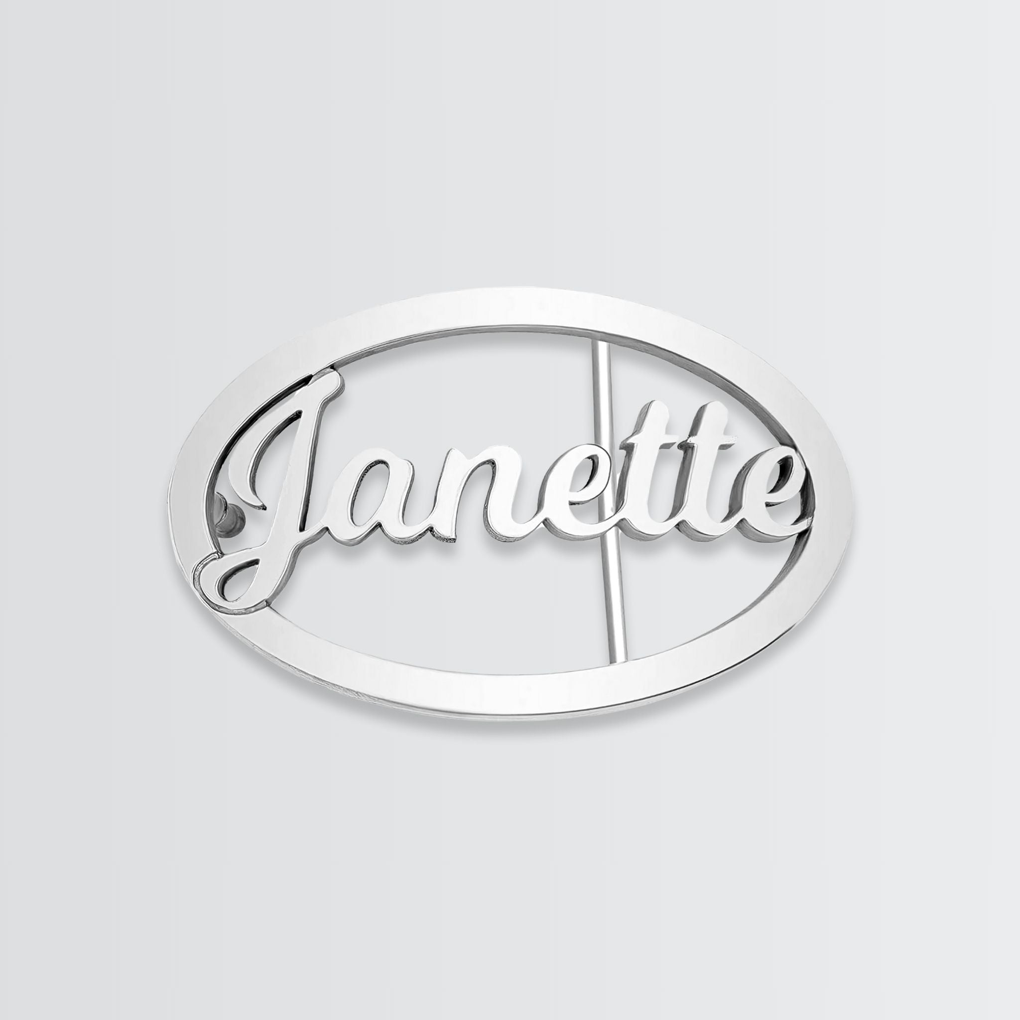 Personnalisez votre boucle de ceinture ovale