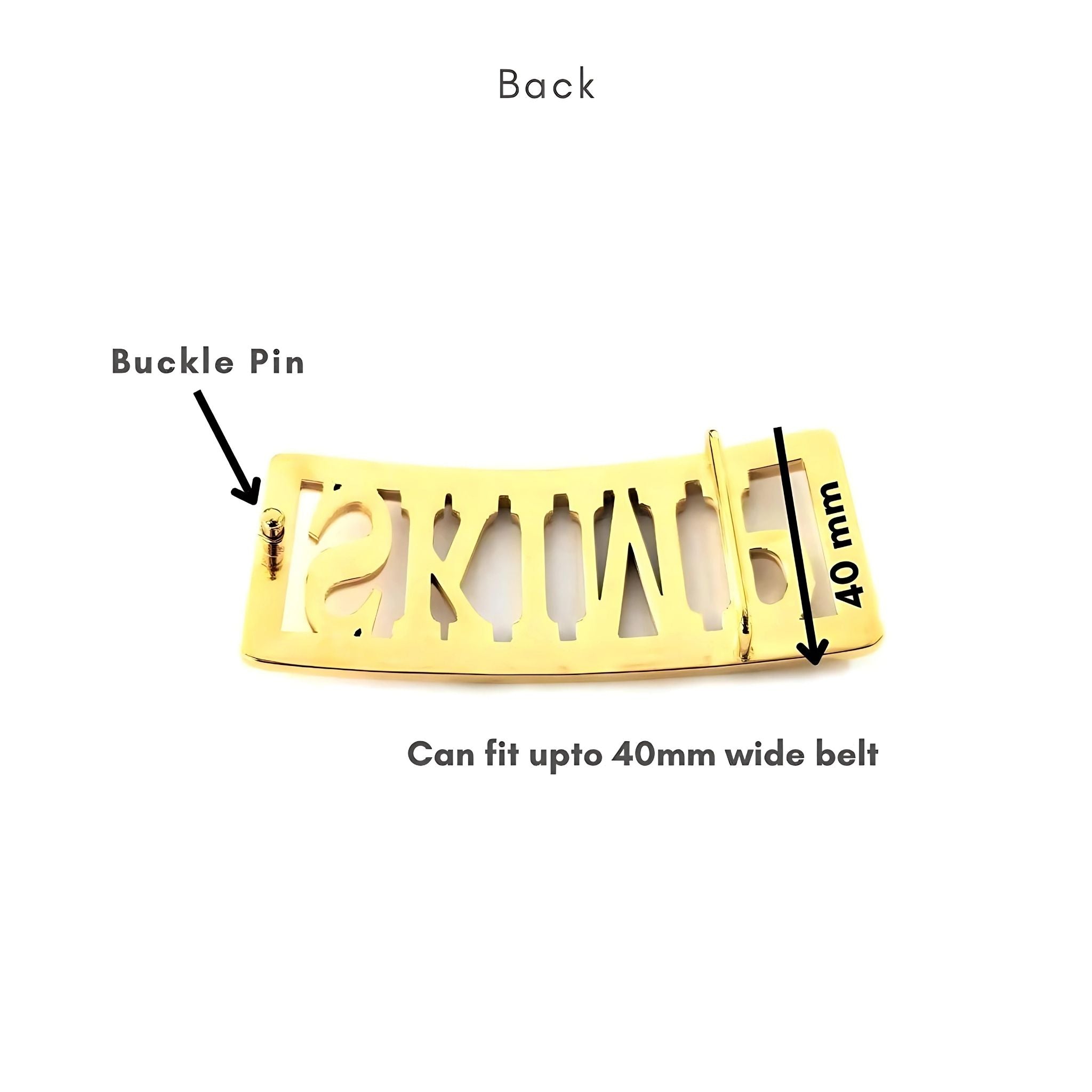 Personnalisez votre boucle de ceinture avec lettres 3D