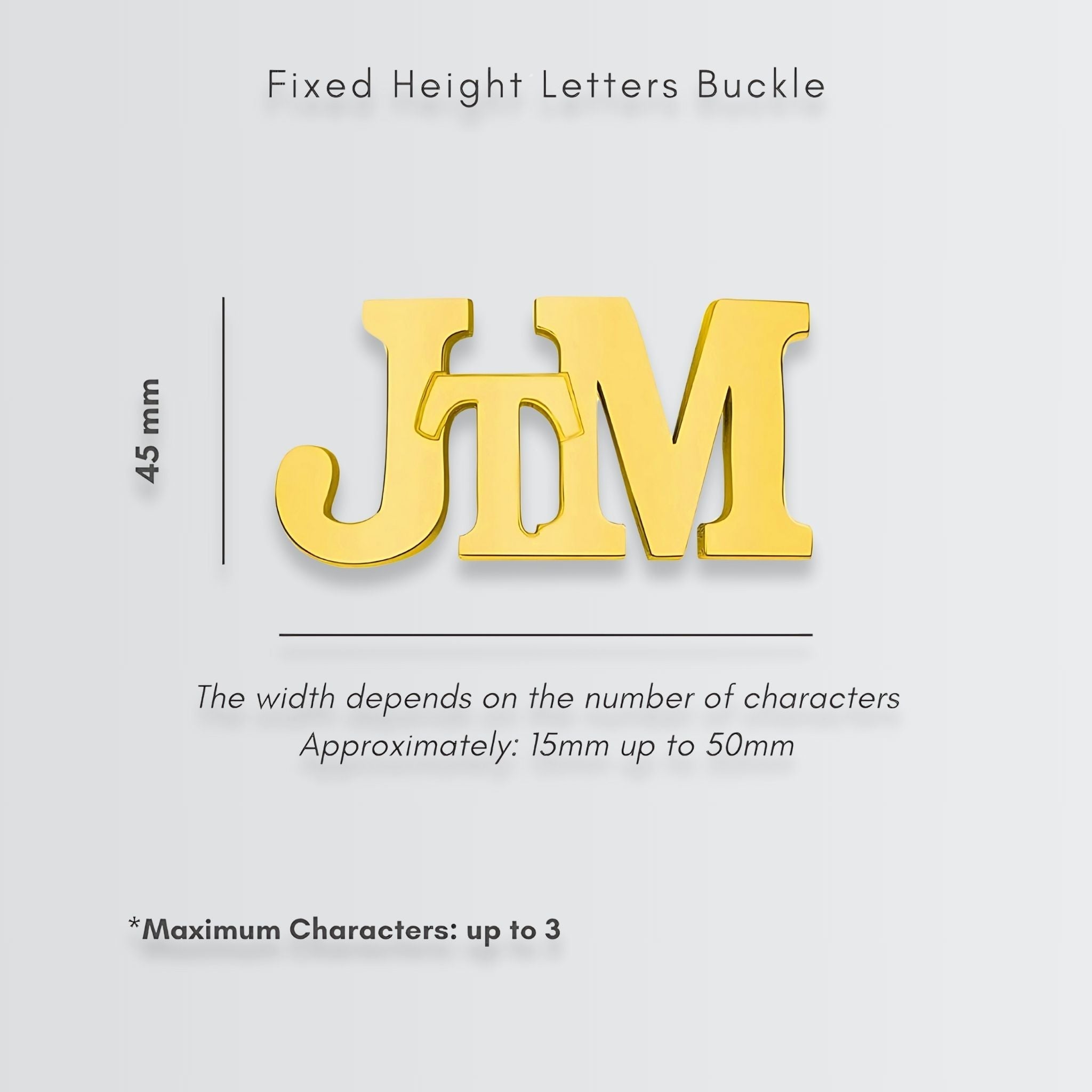 Personnalisez votre boucle de ceinture avec lettres 3D