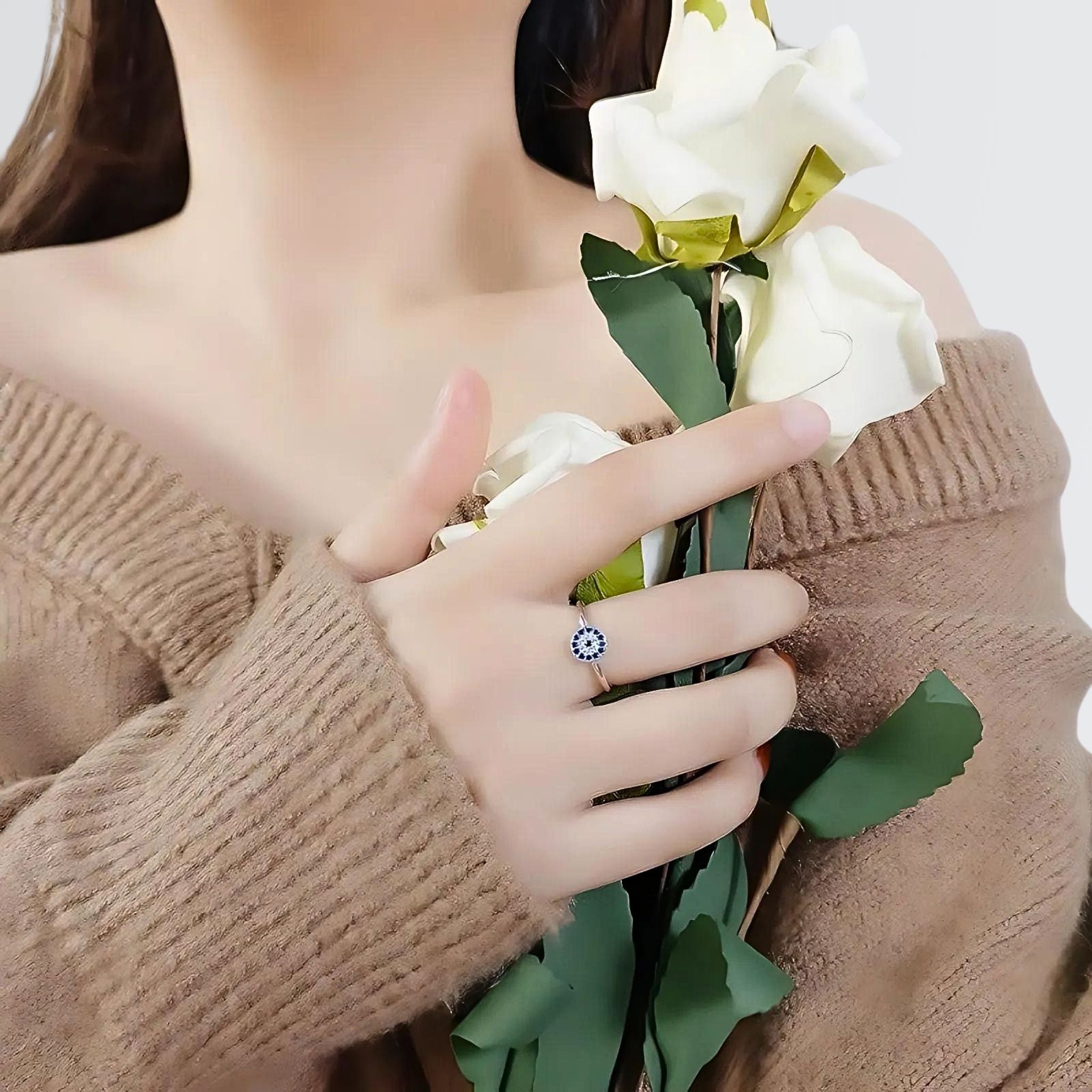 Anillo minimalista Mere Evil Eye