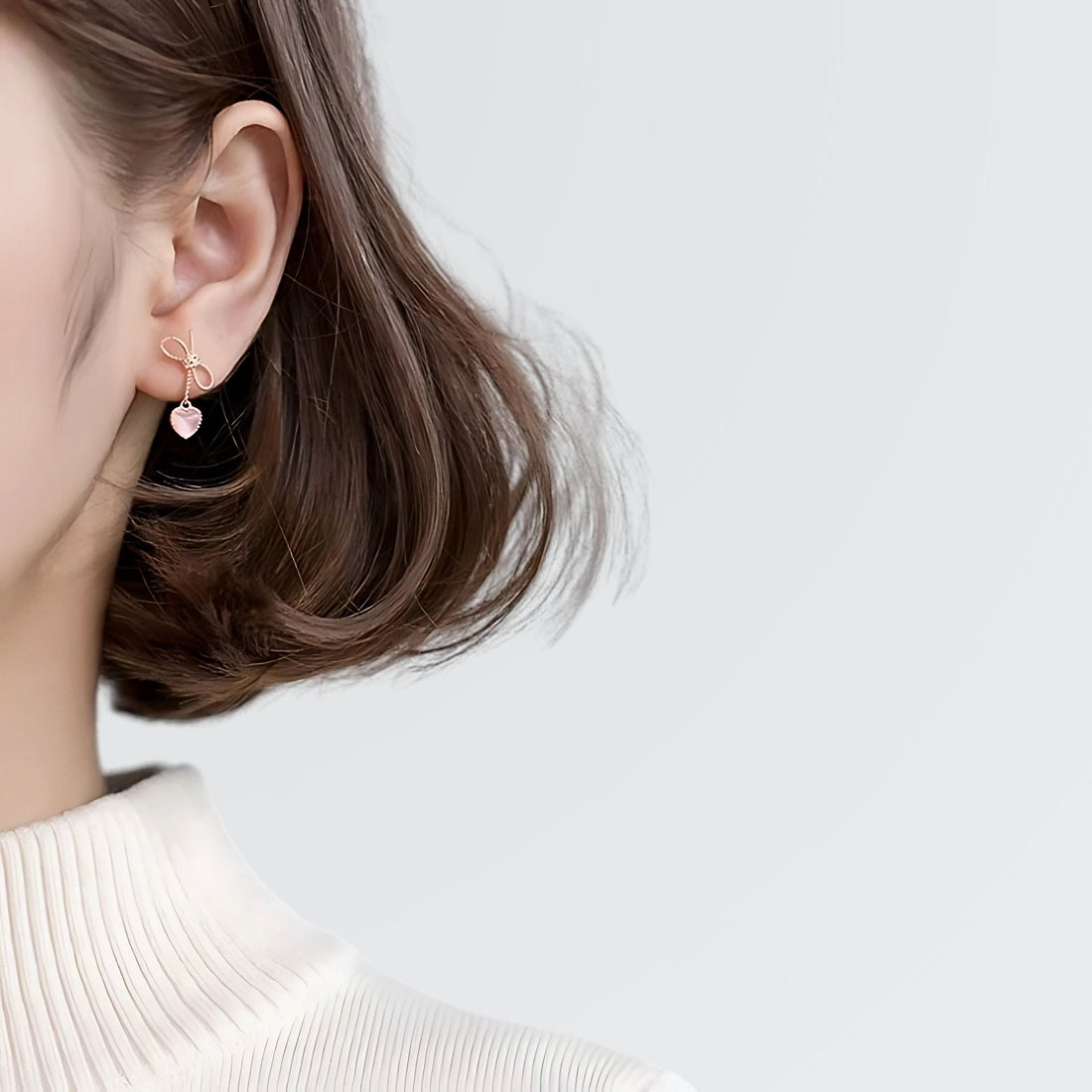 Pendientes colgantes con la frase "Nudo en tu corazón"