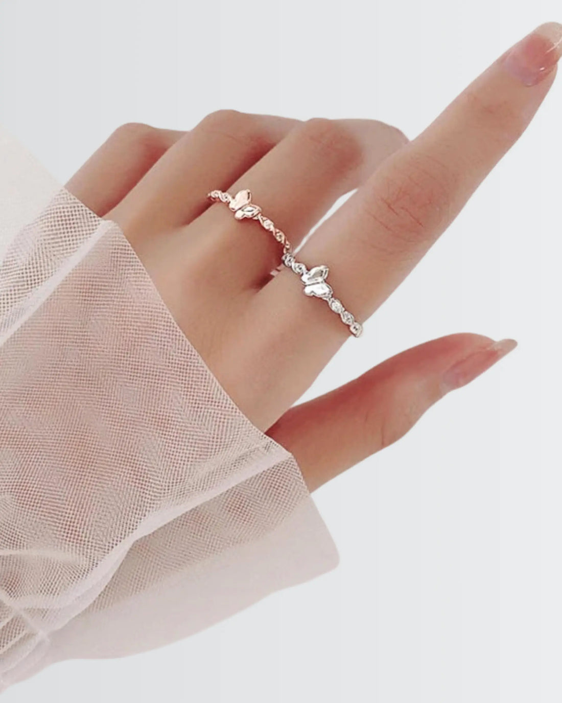Blingfly Flutter Ring - Silver Ring by BLINGLANE