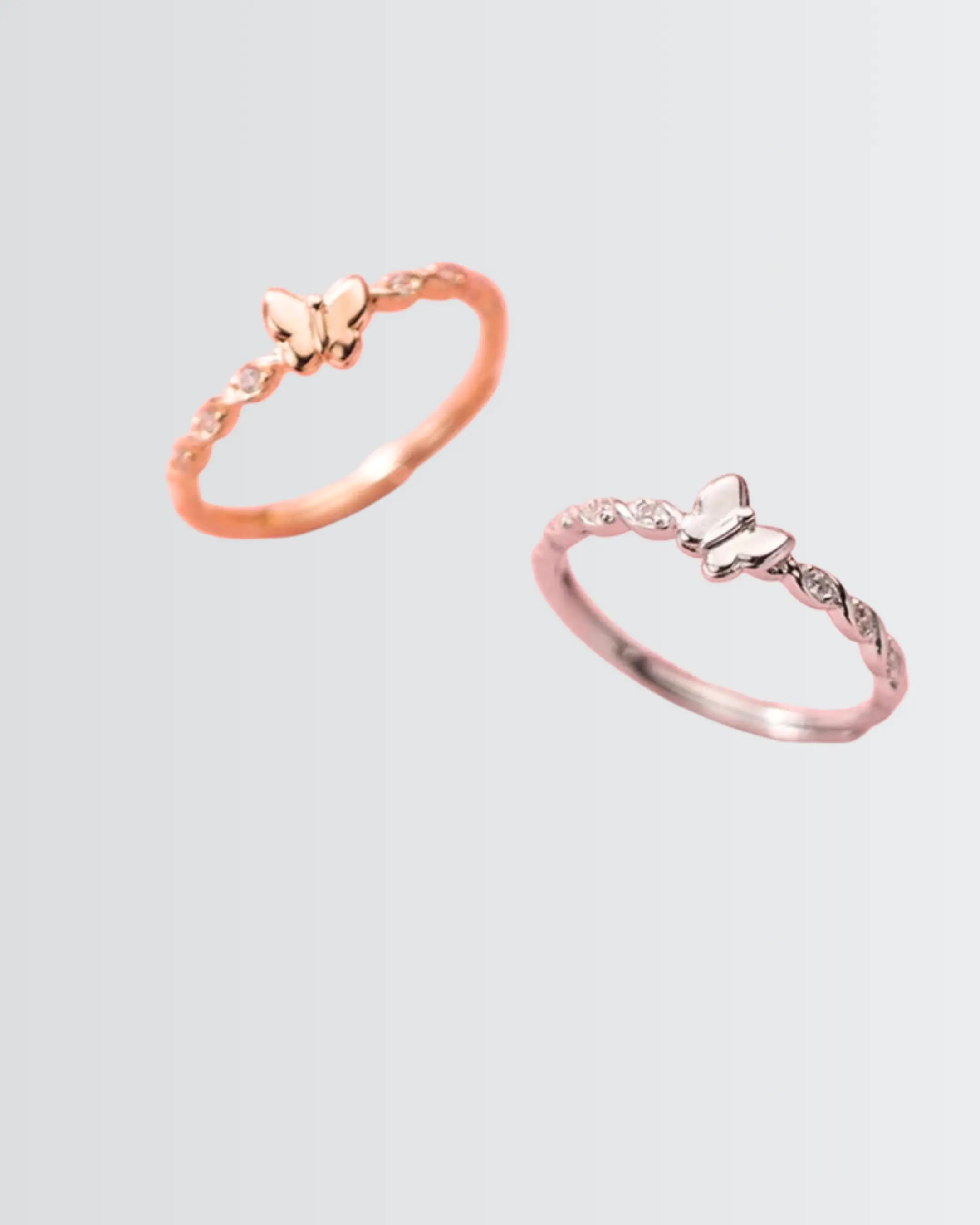 Blingfly Flutter Ring - Silver Ring by BLINGLANE