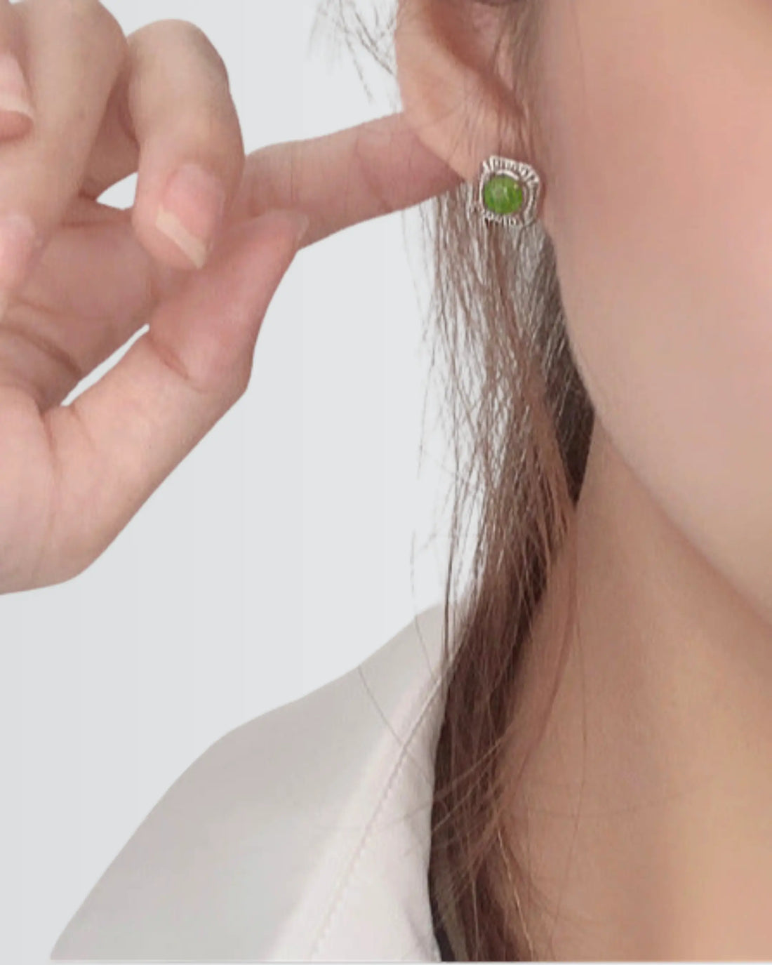 Botanic Edge Vintage Studs - Silver Earrings by BLINGLANE