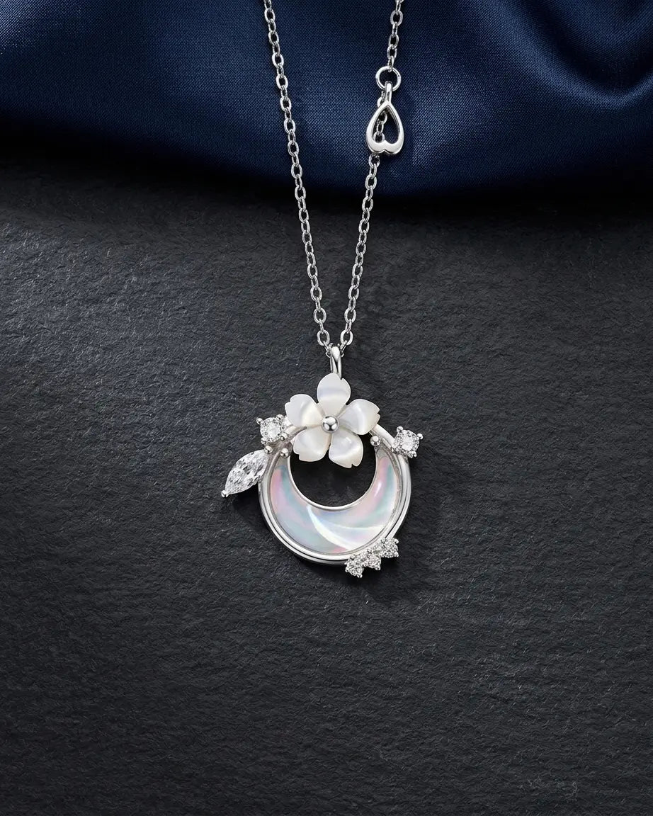 Celestial Embrace Elite Necklace - Silver Necklace by BLINGLANE