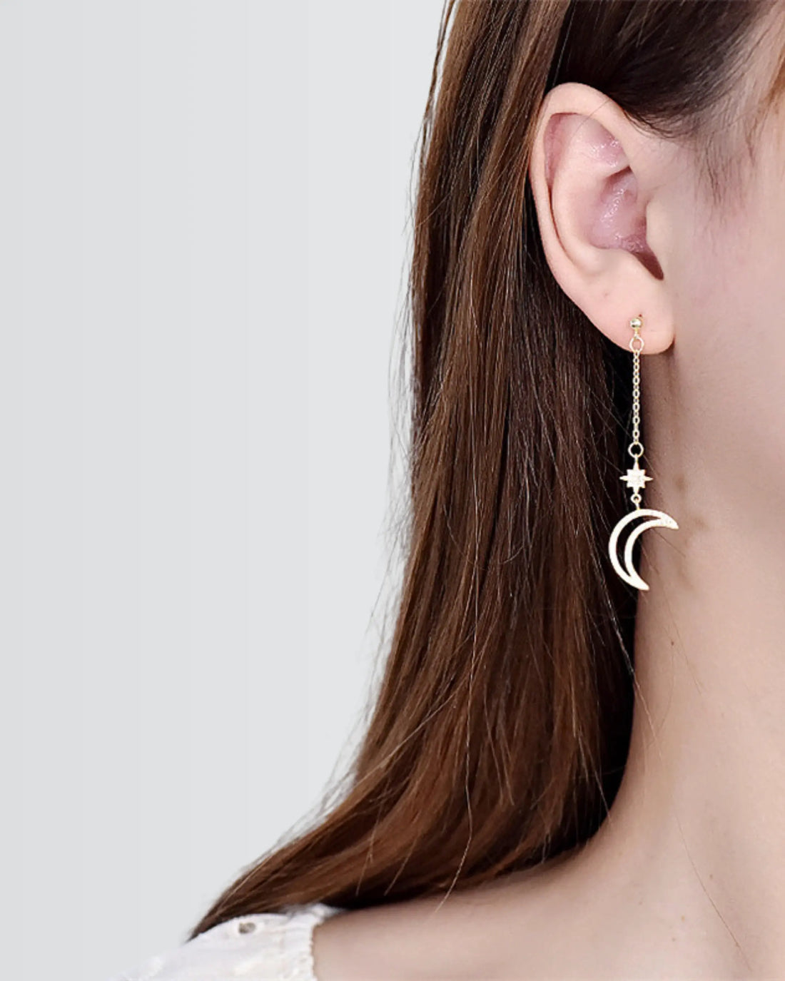 Cosmic Curve Elegant Earrings - Silver Earrings by BLINGLANE