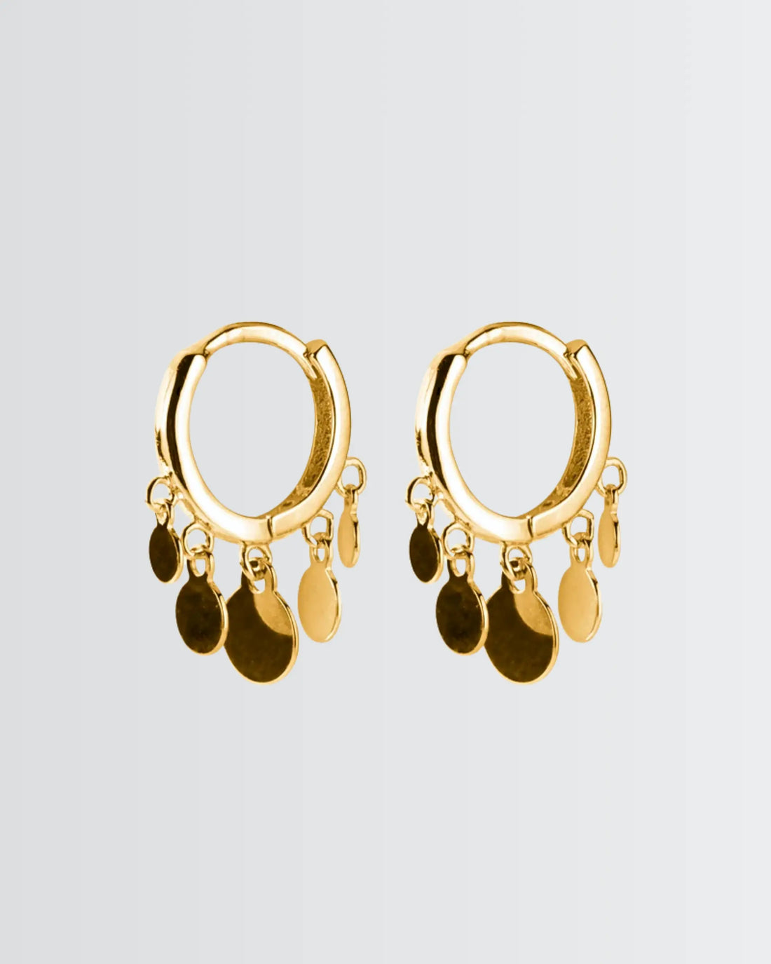Dainty Dazzle Hoops - Silver Earrings by BLINGLANE