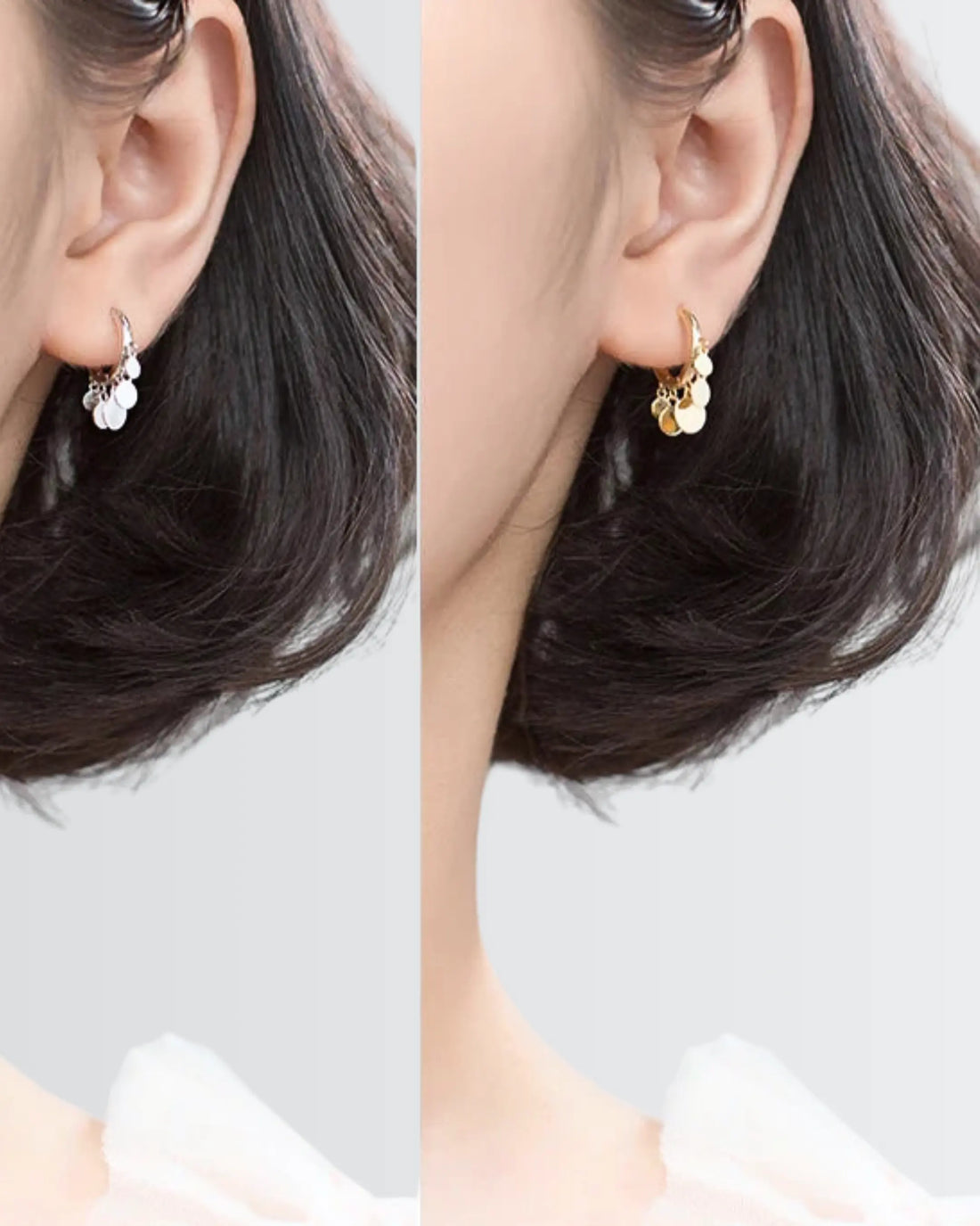 Dainty Dazzle Hoops - Silver Earrings by BLINGLANE