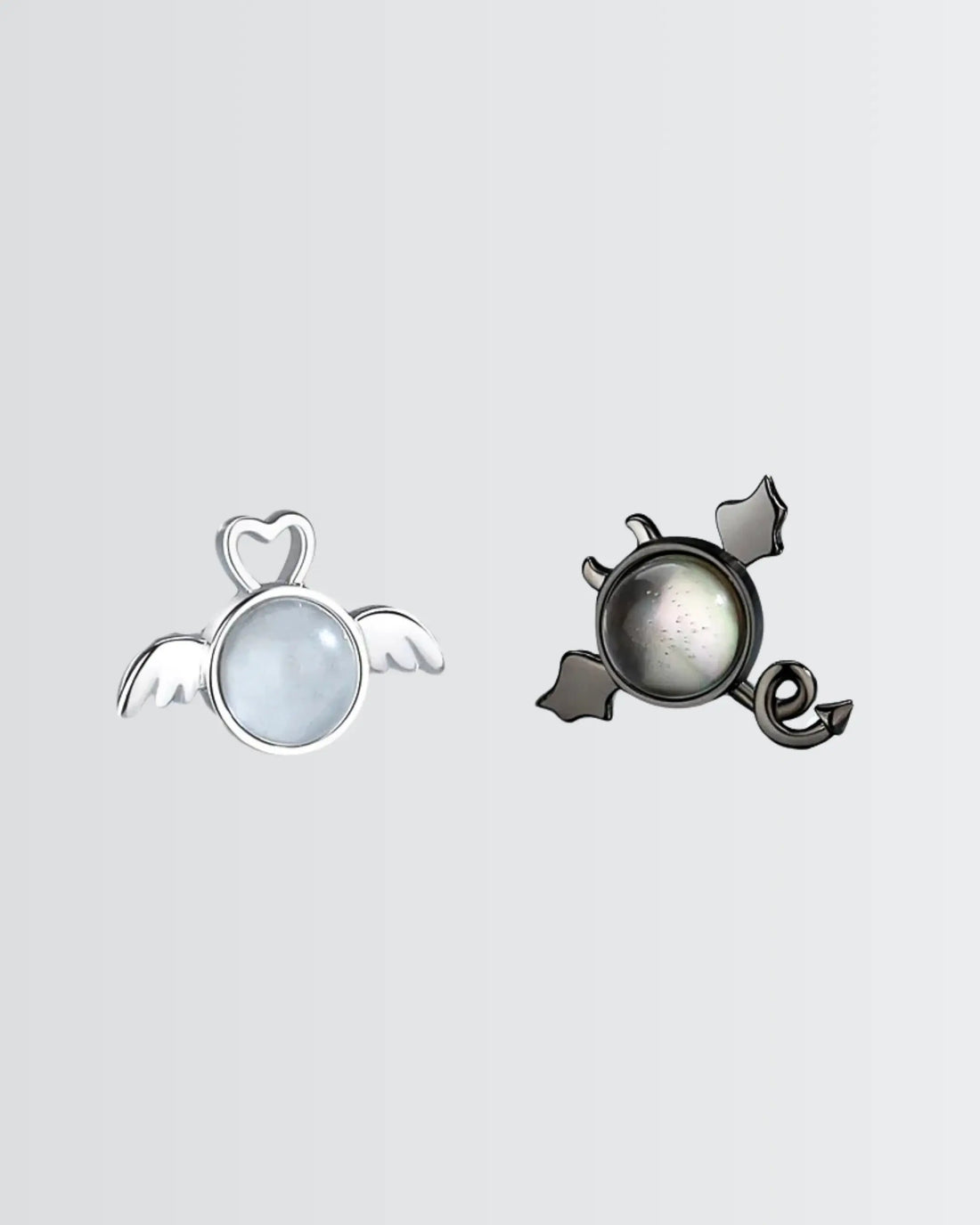 Divine Mischief Studs - Silver Earrings by BLINGLANE
