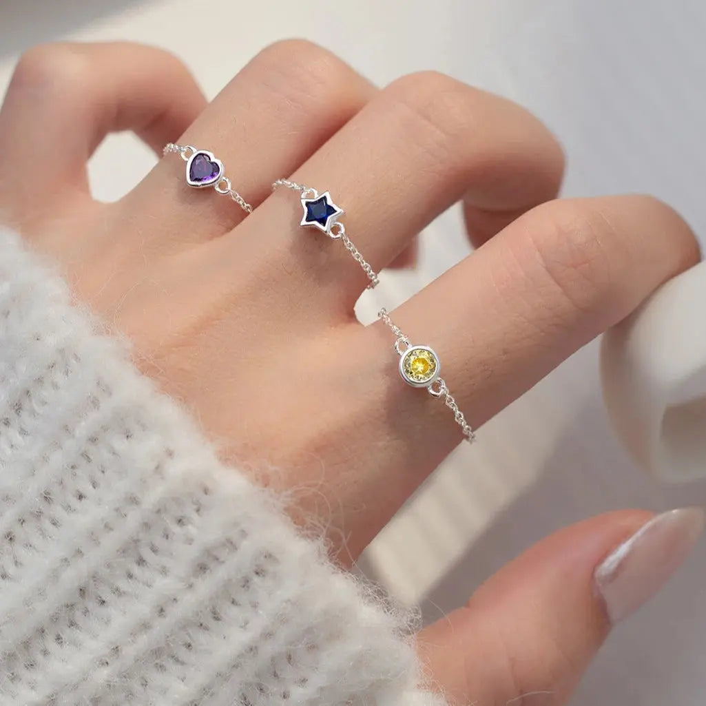 Edge & Flow Minimal Chain Ring - Silver Rings by BLINGLANE