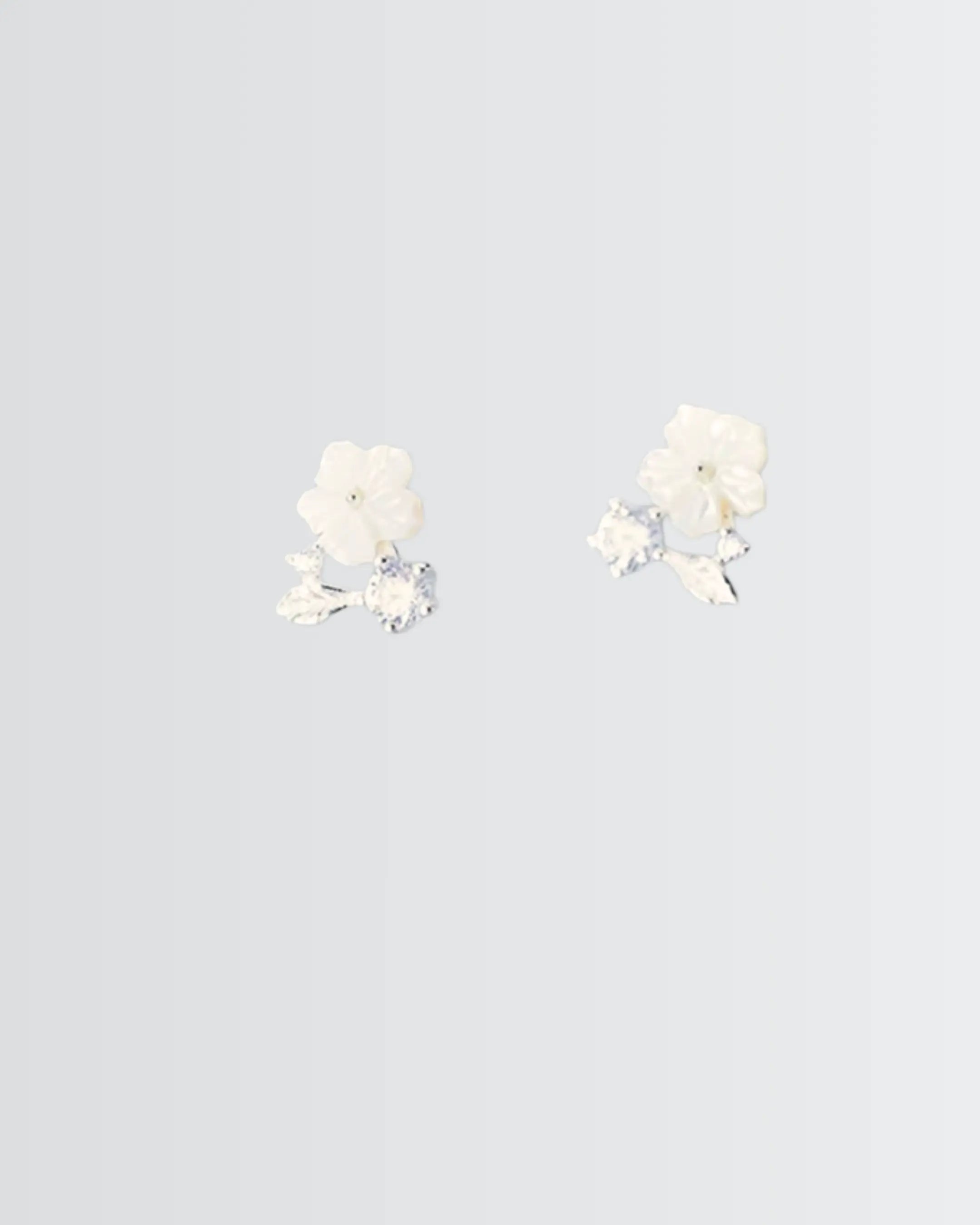 Efflorescence Mini Studs - Silver Earrings by BLINGLANE