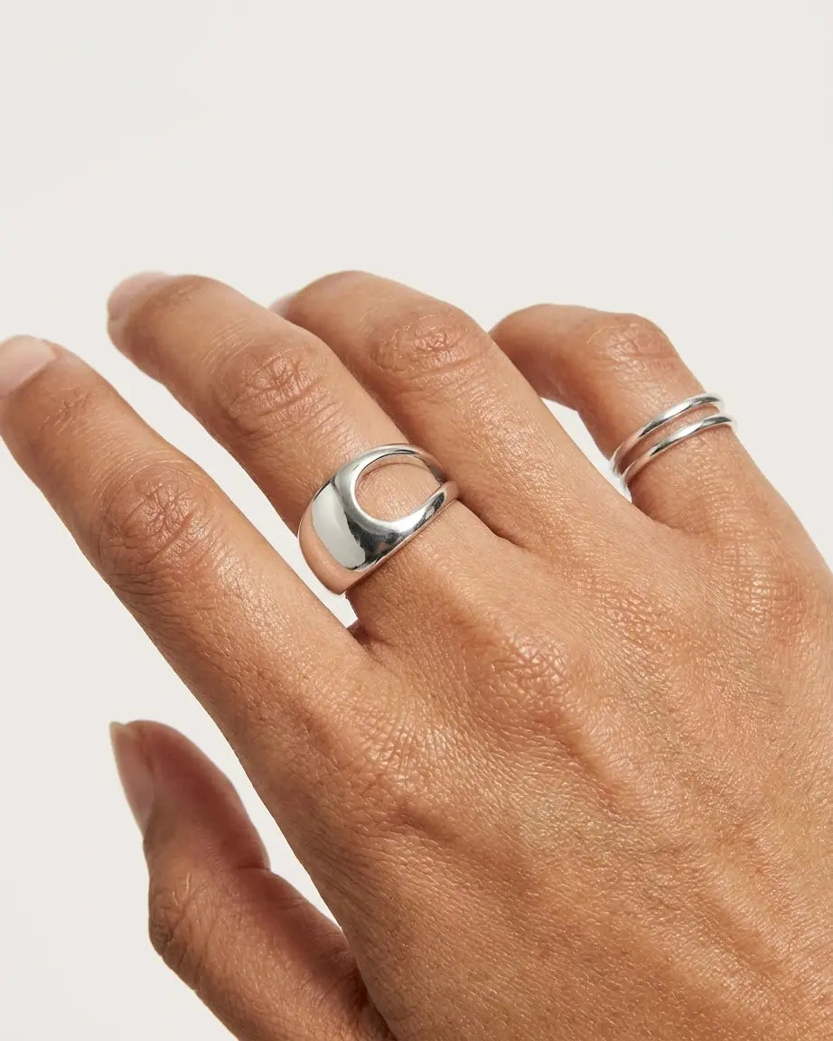 Erratic Bling Rings - Silver Ring by BLINGLANE