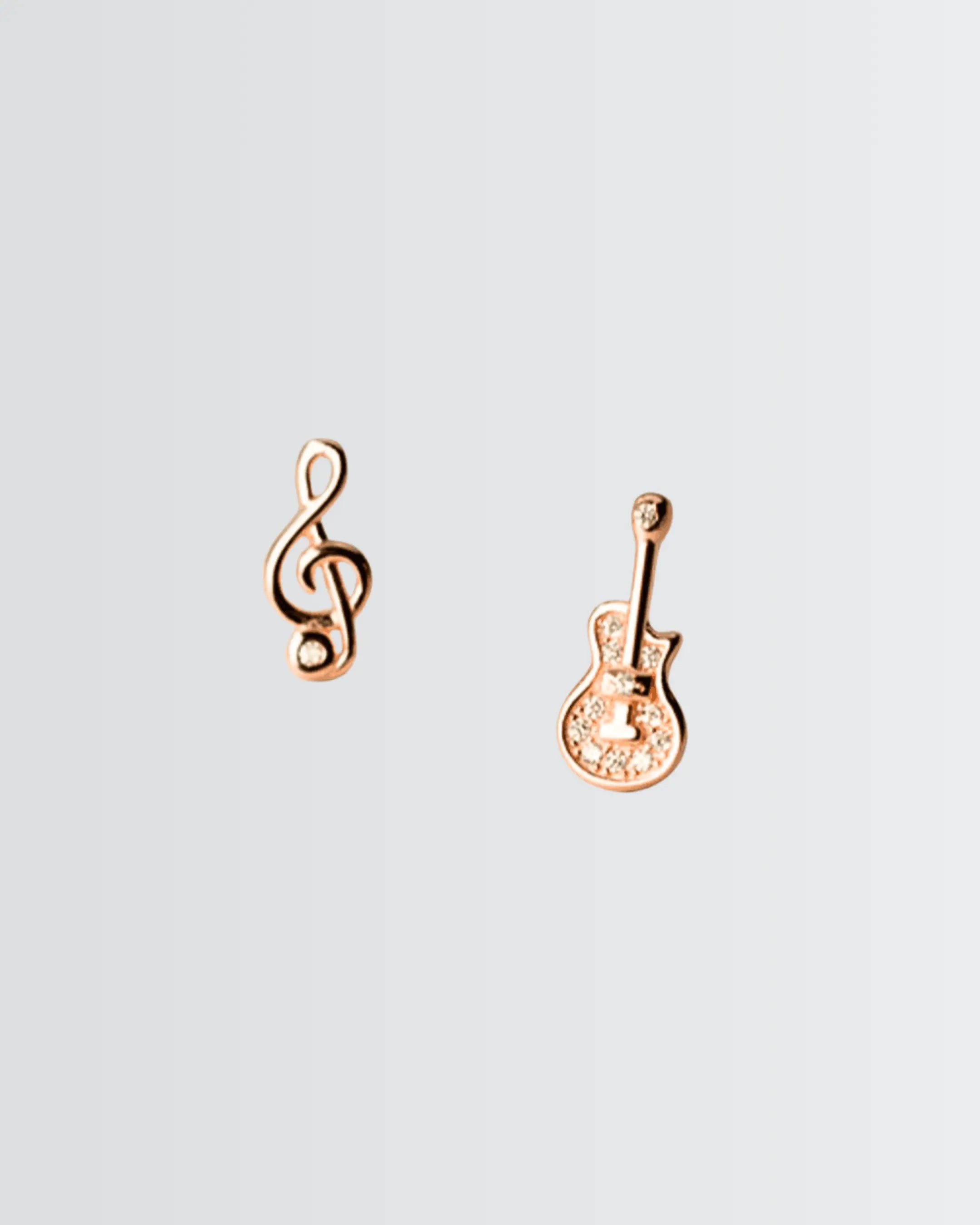 Feel The Rhythm Studs - Silver Earrings by BLINGLANE