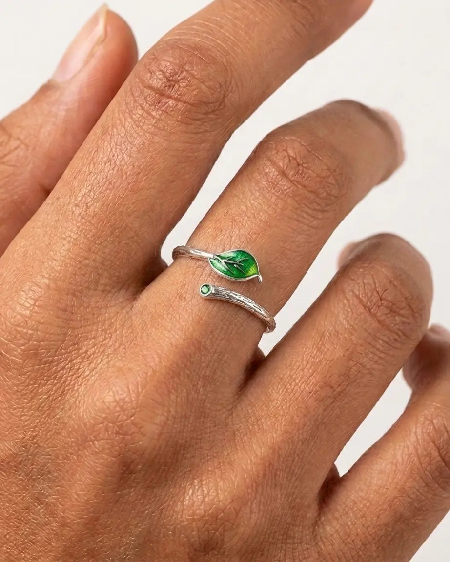 Florally Fierce Minimal Ring - Silver Ring by BLINGLANE