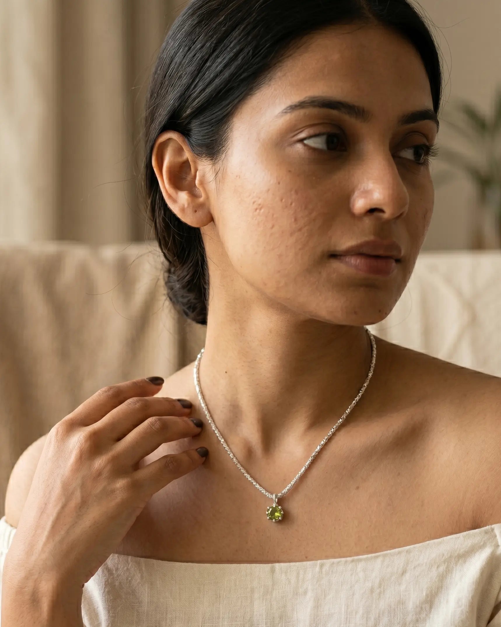 Forest Light Elite Necklace - Silver Necklace by BLINGLANE