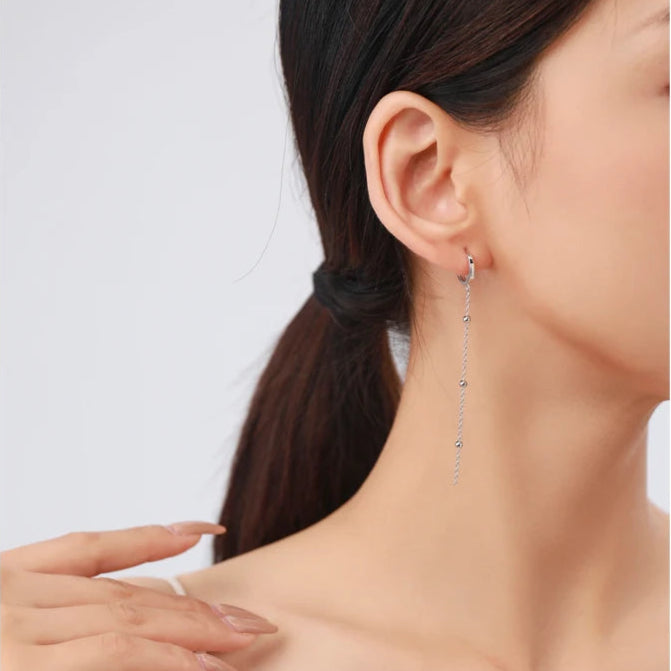 Dainty Drape Hoops Earrings