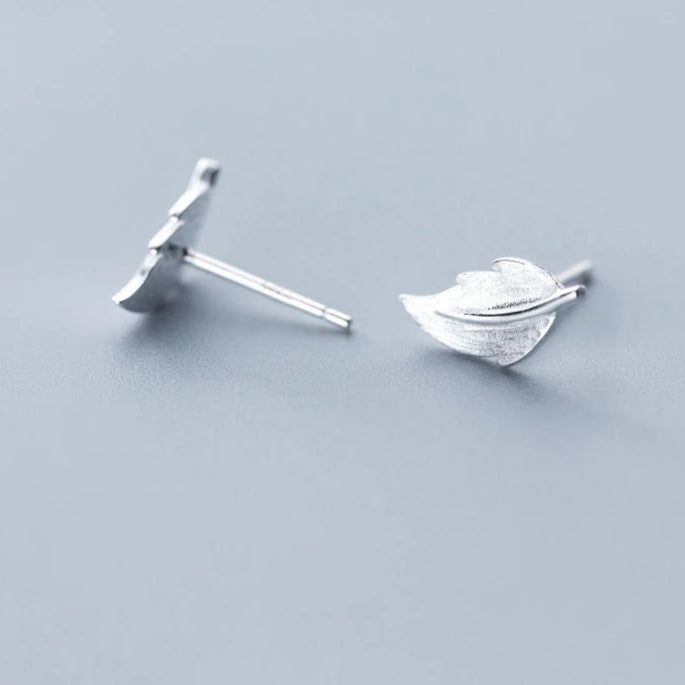 Dainty Leaf Mini Studs