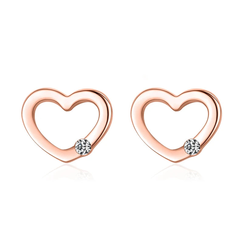 Tiny Treasure Heart Studs