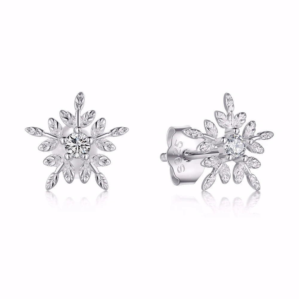 Shining Snowflake Studs