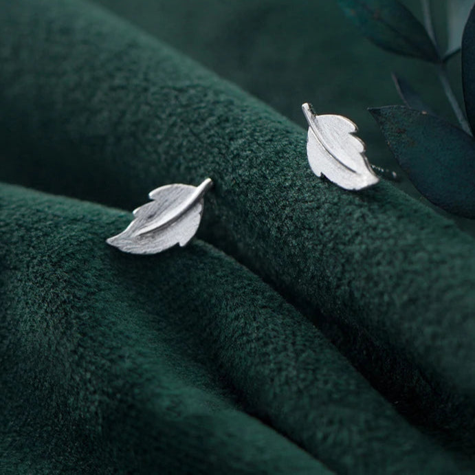 Dainty Leaf Mini Studs