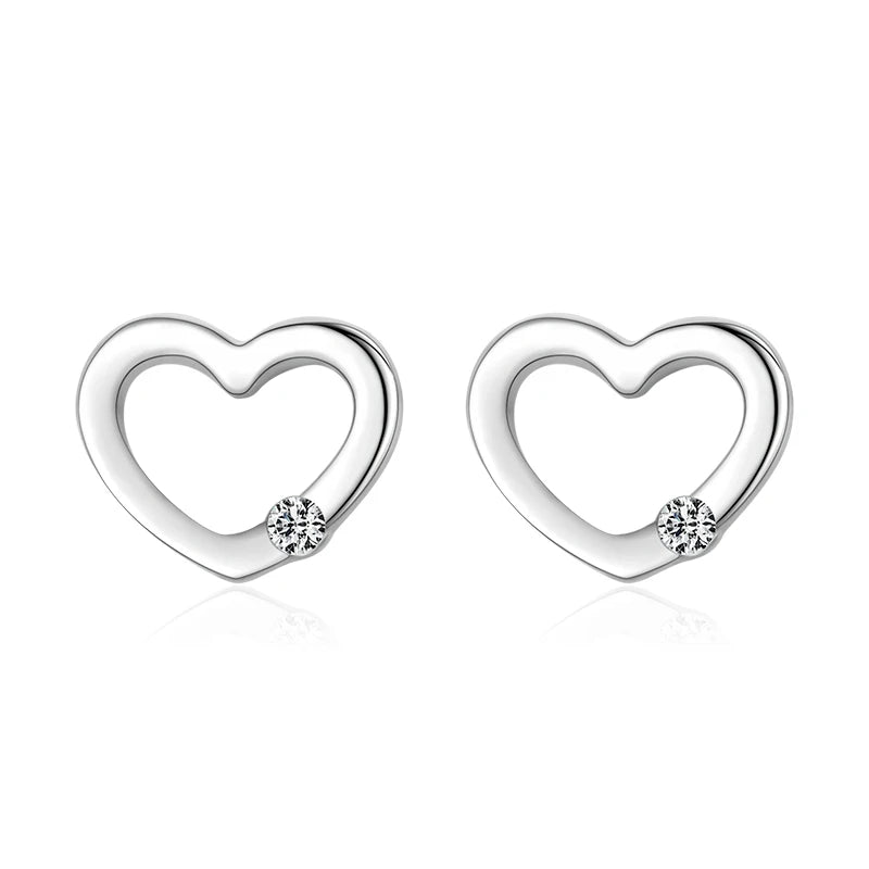 Tiny Treasure Heart Studs