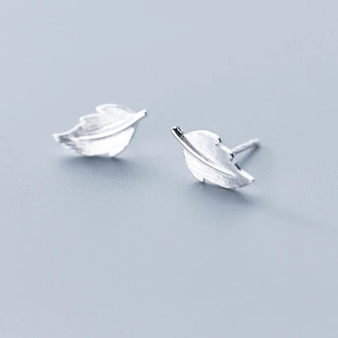 Dainty Leaf Mini Studs