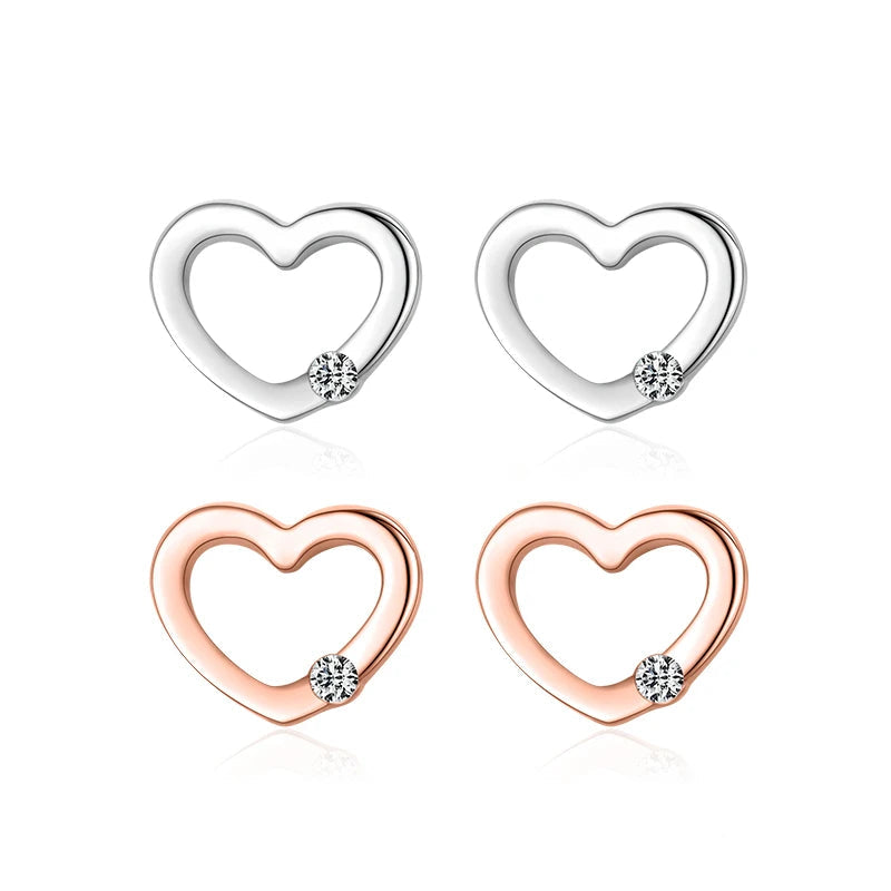 Tiny Treasure Heart Studs