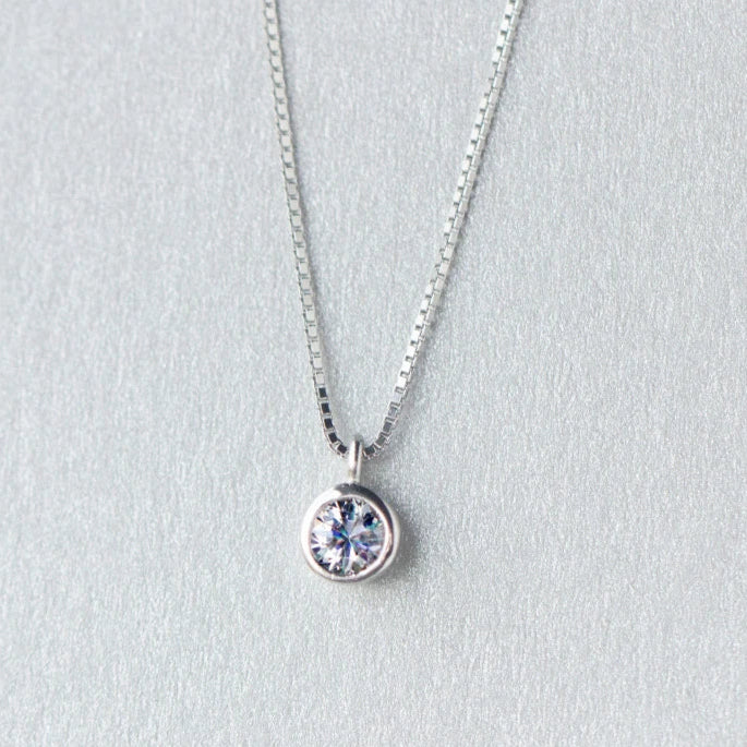 Classic Solitaire Necklace