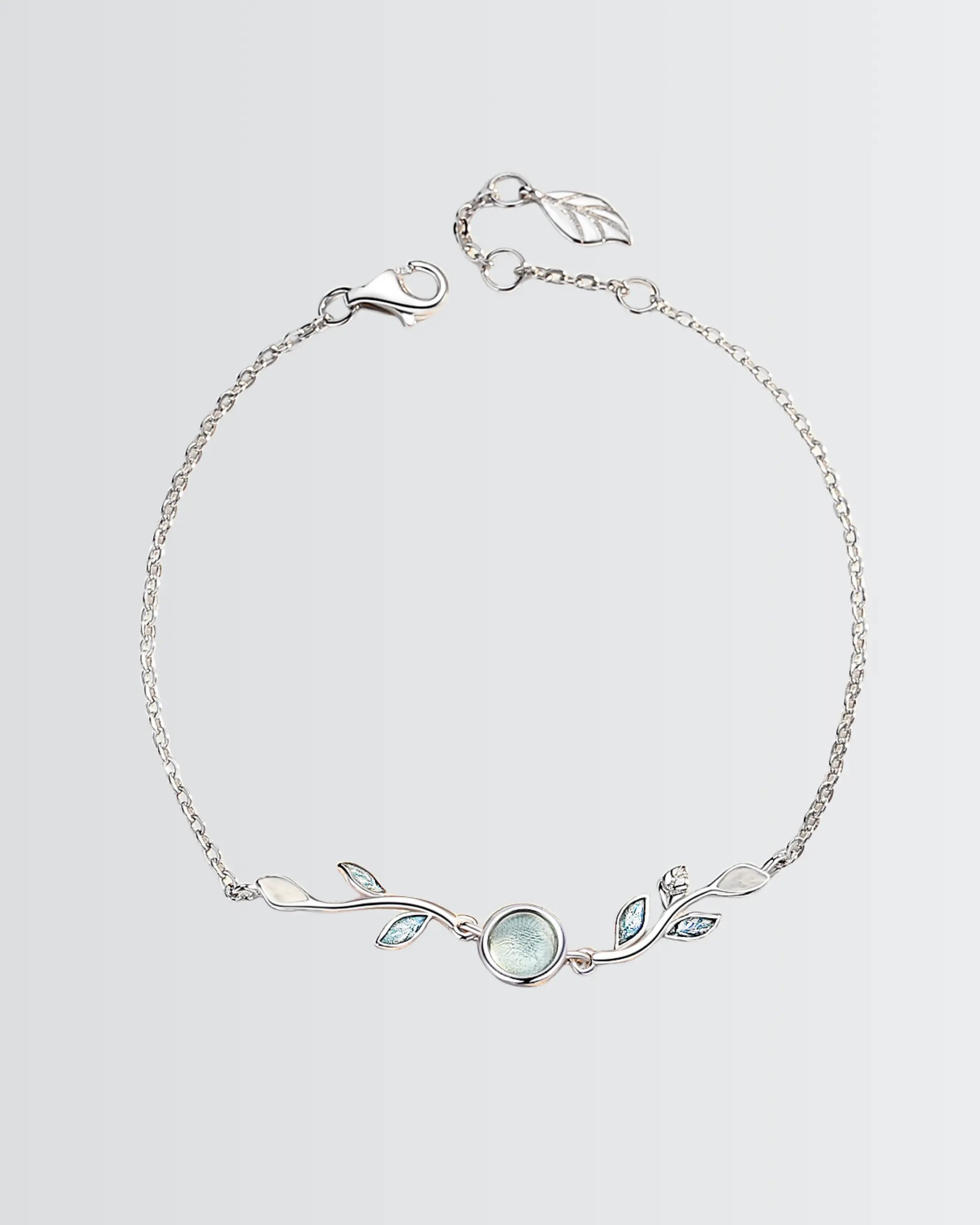 Leafline Elegance Bracelet - Silver Bracelet by BLINGLANE