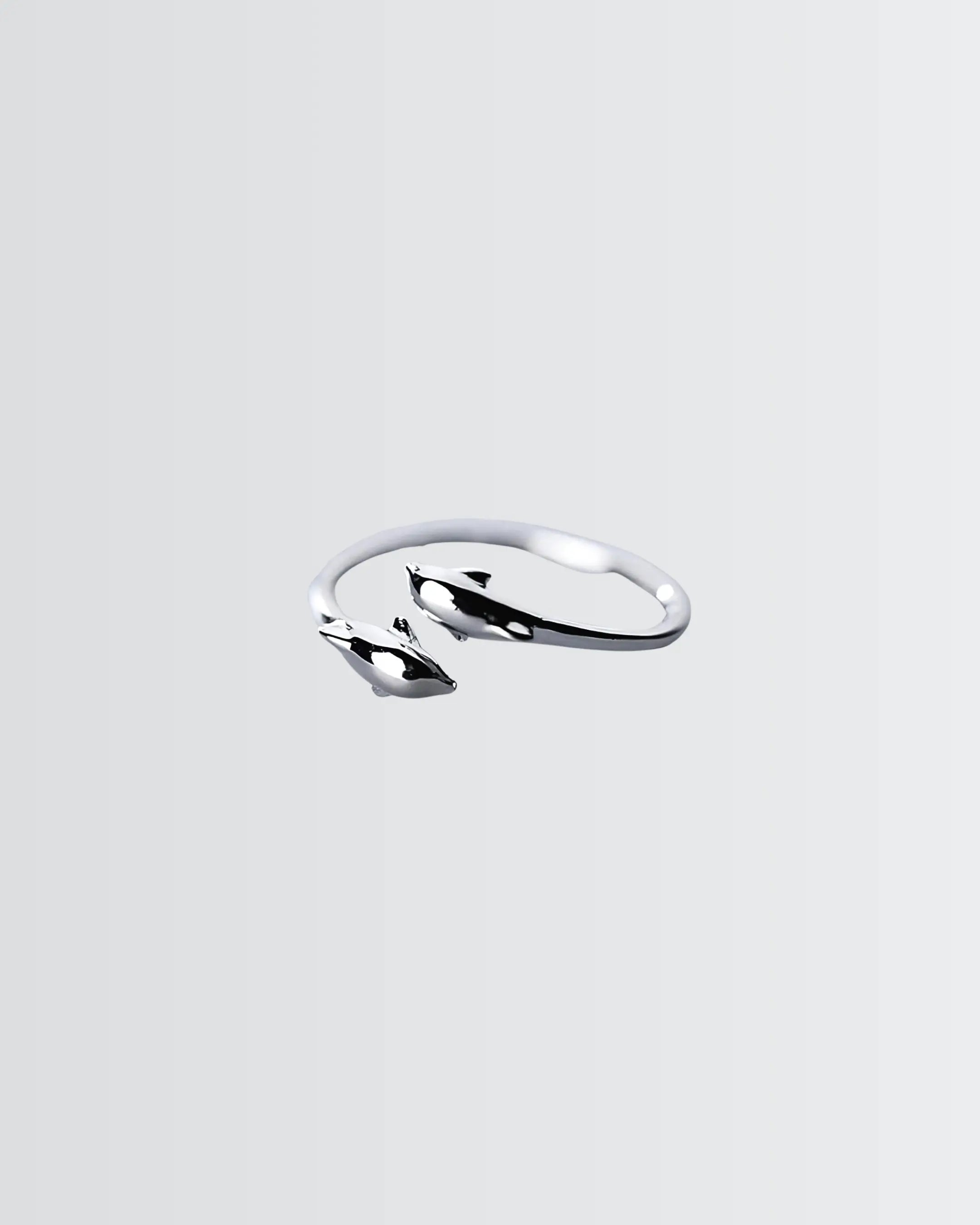 Leaping Through Seas Ring - Silver Ring by BLINGLANE